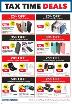Preview of Harvey Norman Tax Time Deals - valid from 19/06/2026 | Page: 38 | Products: Charger, Accessories, Phone, Watch