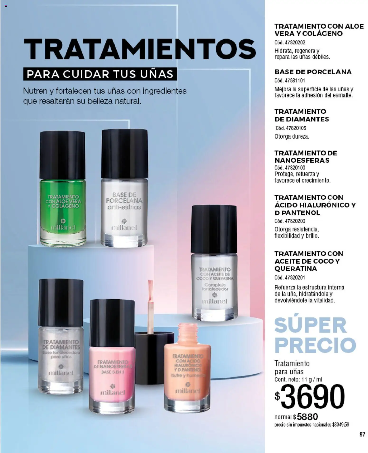 Millanel - Catálogo │ válido desde el 20/07/2026 | Página: 97 | Productos: Aceite de coco, Coco, Ingredientes, Aloe Vera