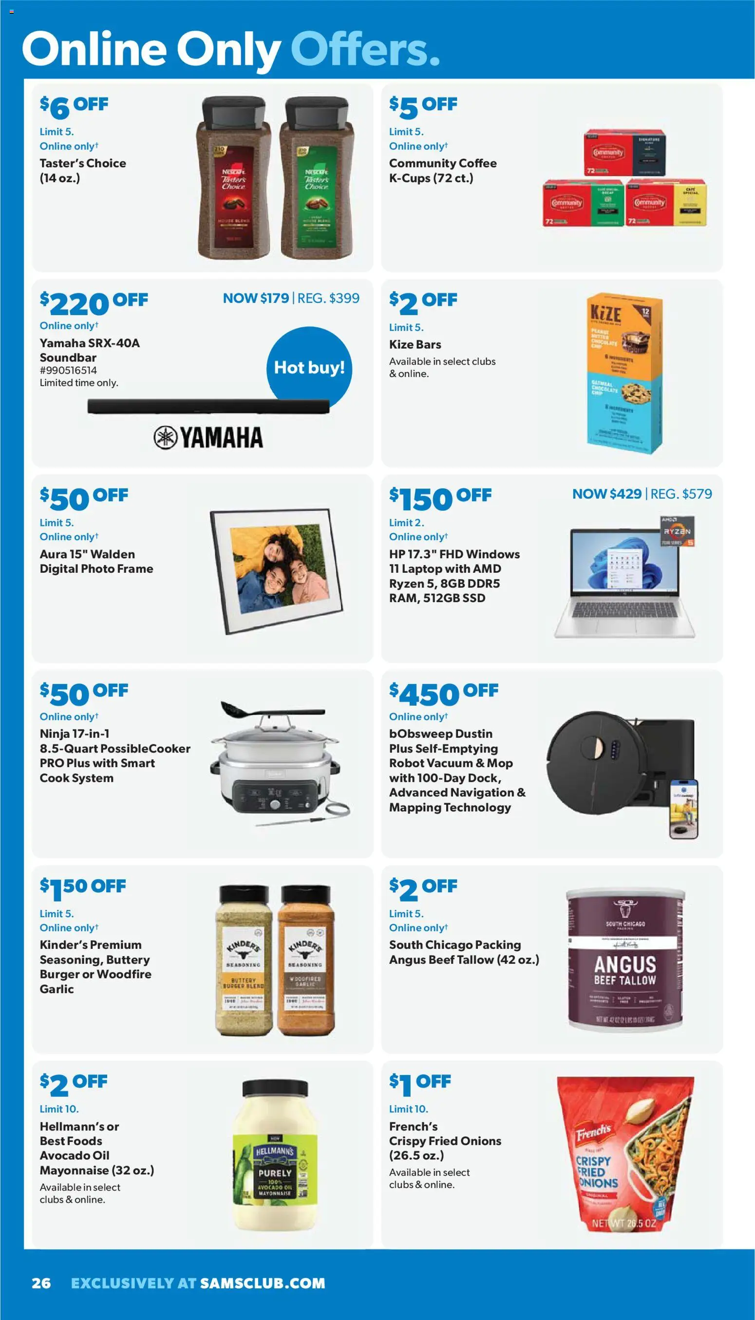 Sam's Club Weekly Ad - valid from 29.04.2026 | Page: 26 | Products: Chocolate, Beef, Garlic, SSD