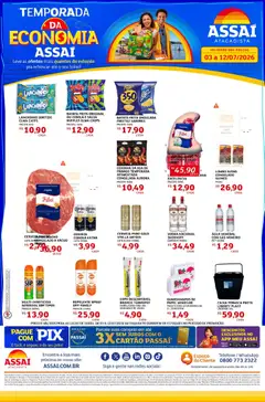 Assaí Atacadista ofertas - GO - Pré-Visualização do folheto da loja Assaí Atacadista, válido de 04/07/2026 | Página: 1 | Produtos: Elma Chips, Vodka, Batata, Copos