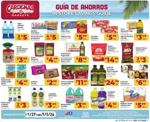 Preview of Cardenas weekly ads valid from 07/29/2026