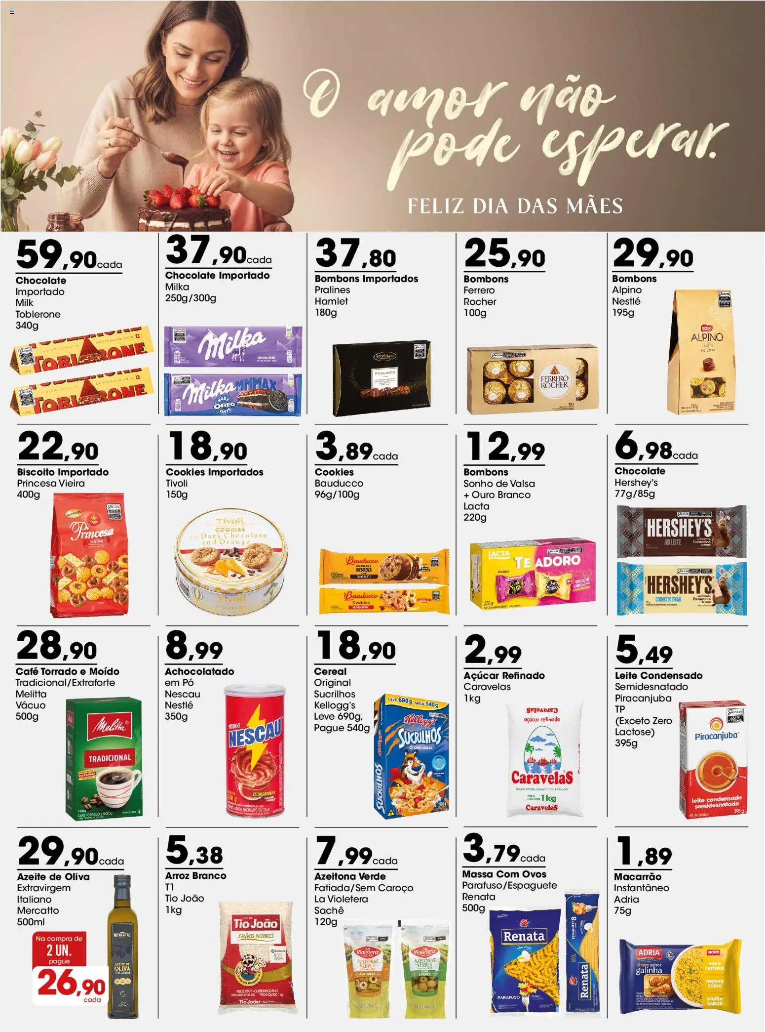 Zaffari Folheto - válido de 04.05.2026 | Página: 1 | Produtos: Azeitonas, Nescau, Leite, Massa