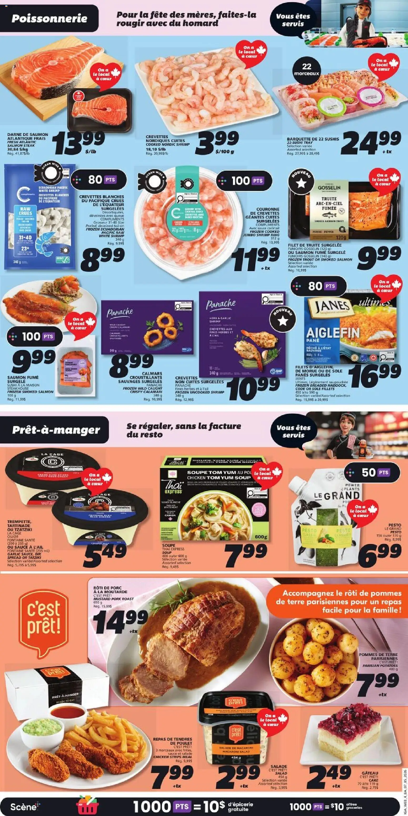 IGA flyer valid from 07.05.2026 | Page: 8 | Products: Salad, Potatoes, Chicken, Pork