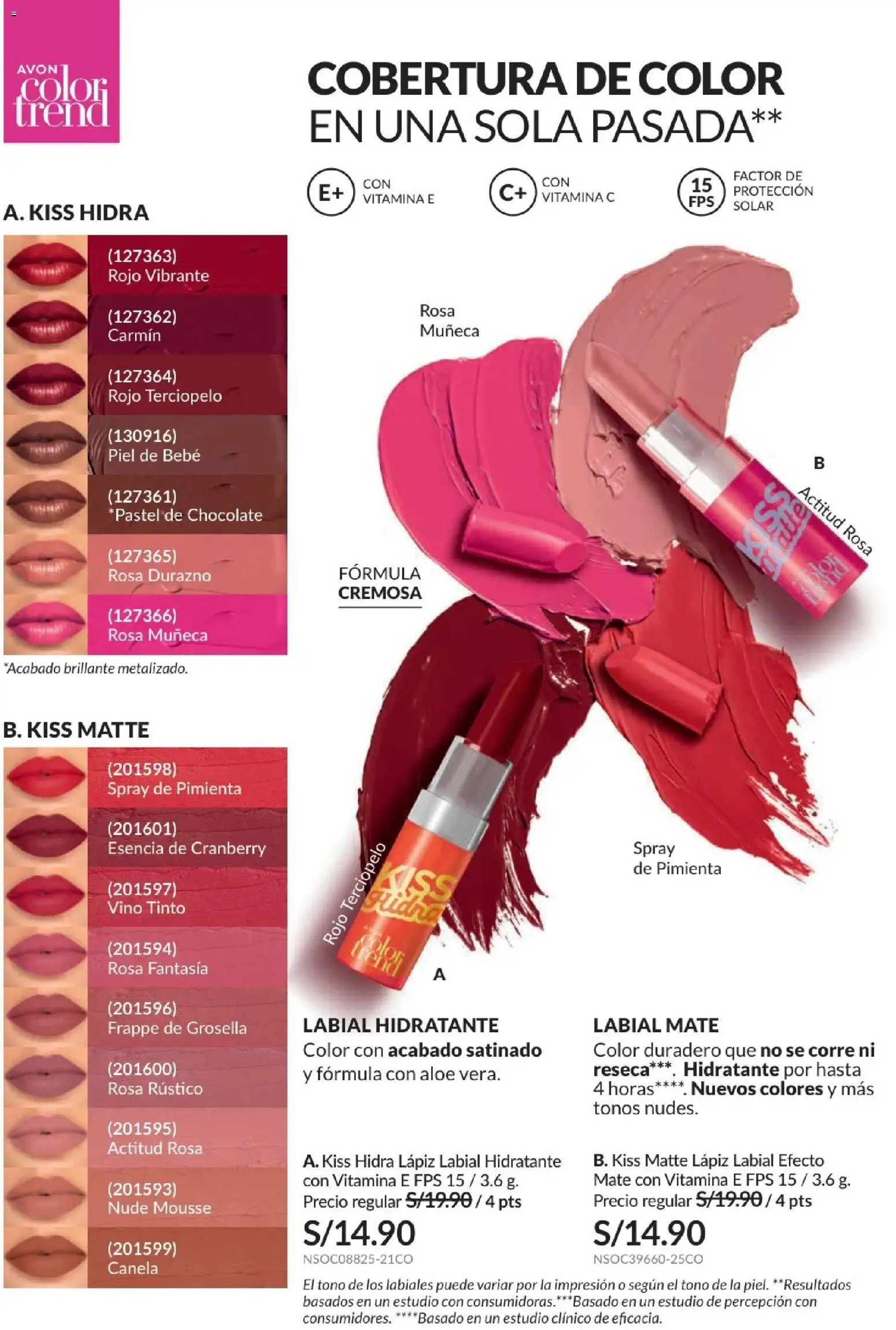 Catálogo Avon válido desde 24.05.2026 | Página: 57 | Productos: Lápiz labial, Chocolate, Vino