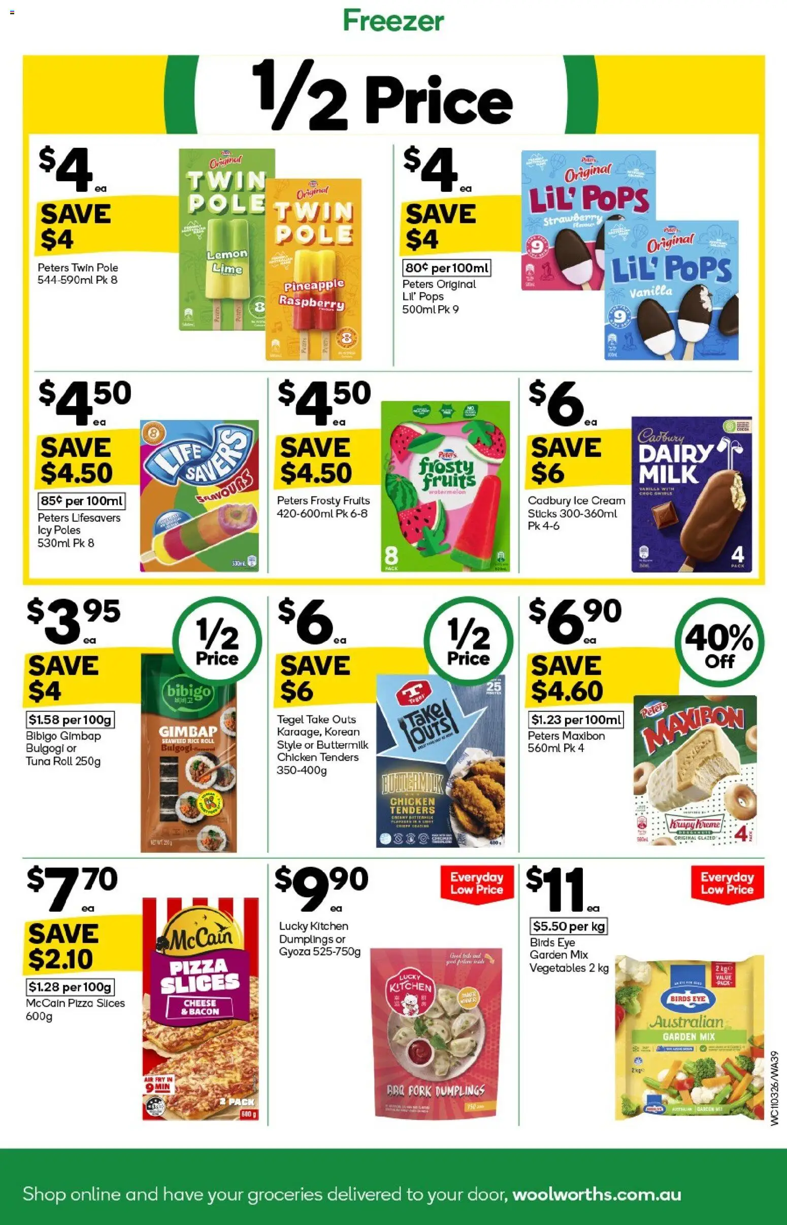 Woolworths catalogue - valid from 11.03.2026 | Page: 39 | Products: Pork, Fruits, Raspberry, Freezer
