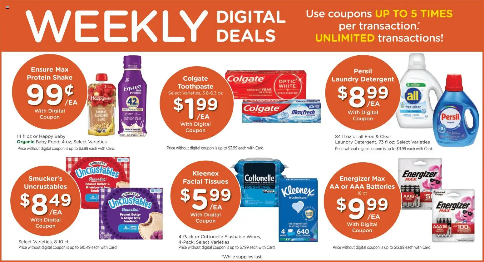 Fred Meyer Weekly Ad - valid from 08/05/2026 | Page: 4 | Products: Butter, Toothpaste, Detergent