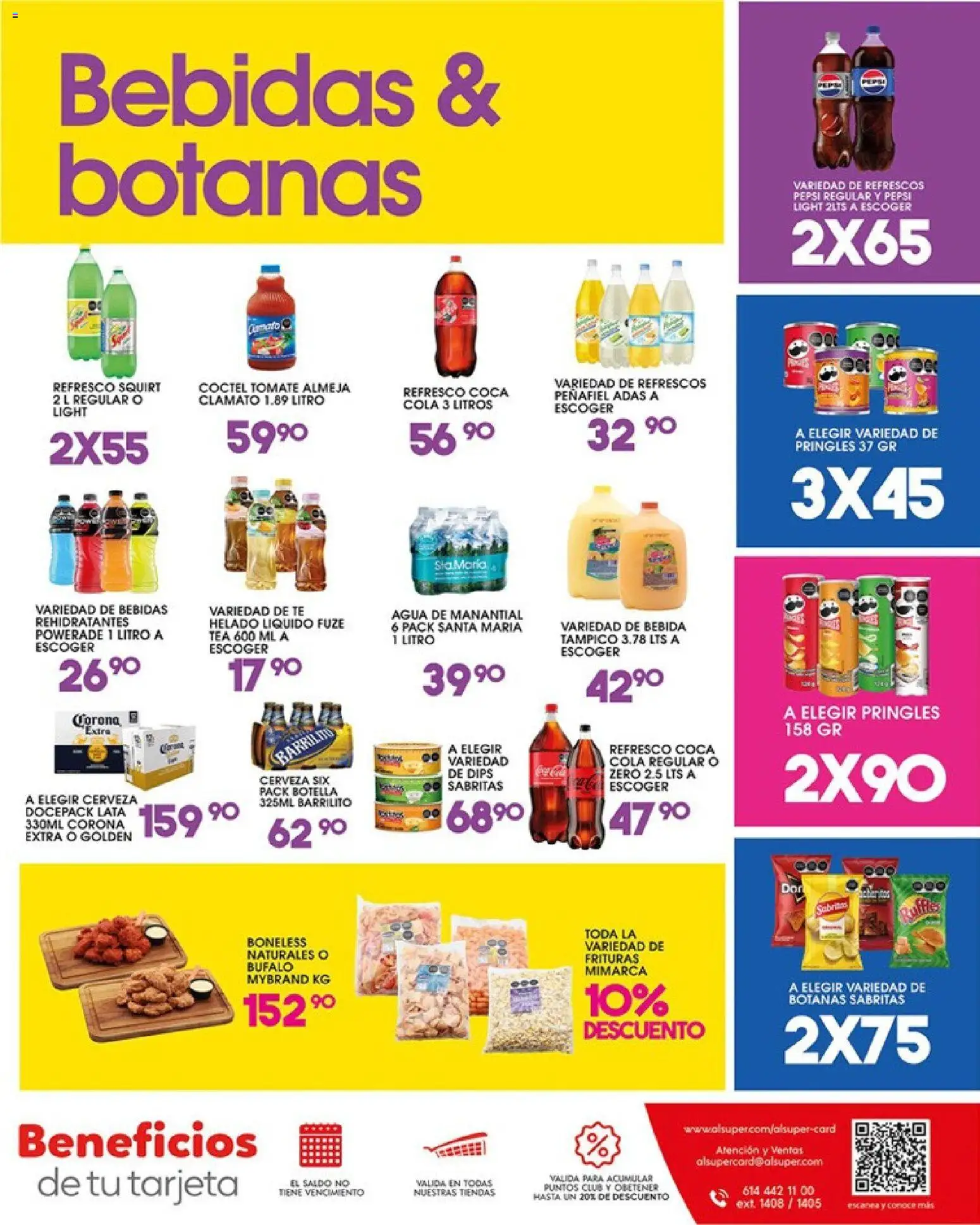 Nuevas ofertas de Alsuper válidas en toda la República Mexicana desde el 12.06.2026. ¡Encuentra las mejores ofertas en Alsuper folleto Durango! | Página: 7 | Productos: Refresco, Cerveza, Helado, Botella
