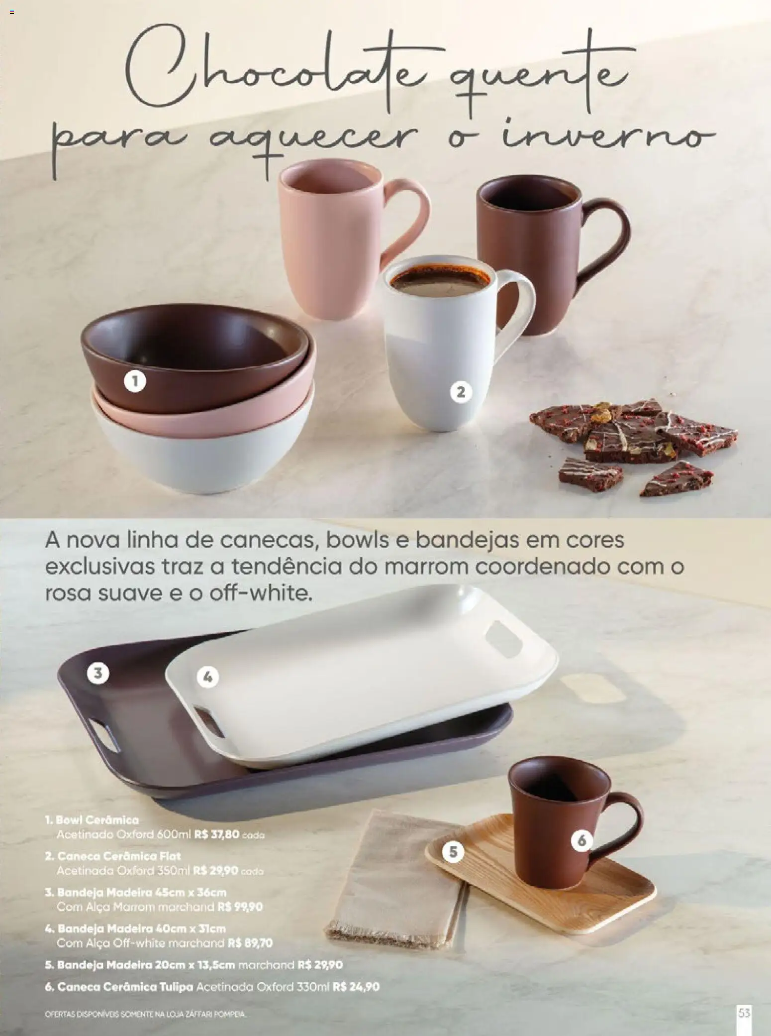 Zaffari Folheto - válido de 06/05/2026 | Página: 53 | Produtos: Caneca, Chocolate, Bandeja