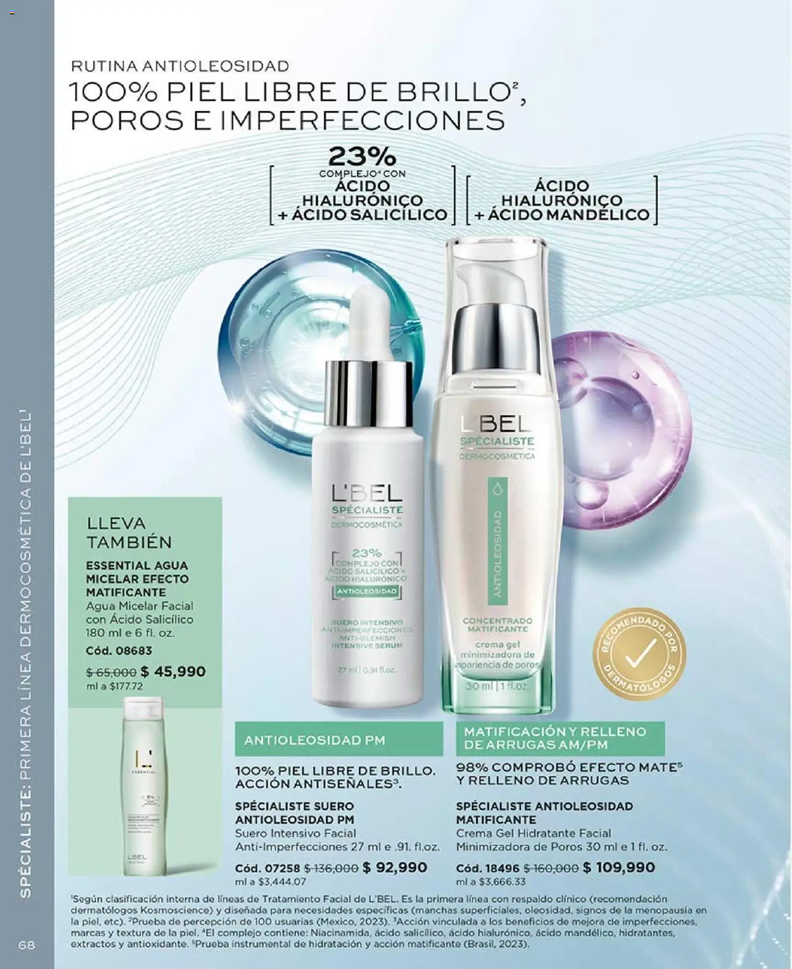 L'Bel revista - valida desde el 17.07.2026 | Página: 68 | Productos: Agua, Agua micelar, Crema, Serum