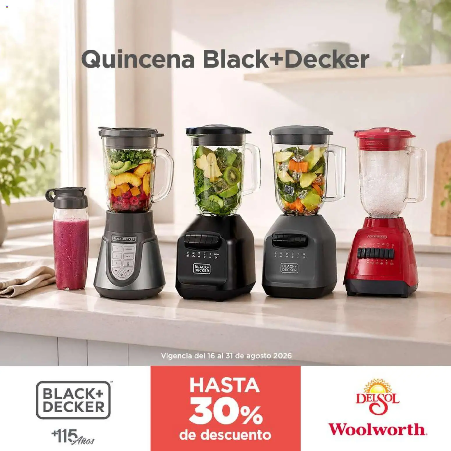 Nuevas ofertas de Del Sol y Woolworth válidas en toda la República Mexicana desde el 16/08/2026. ¡Encuentra las mejores ofertas en Del Sol y Woolworth katalog Pasillo Black+Decker Agosto 2026! | Página: 4