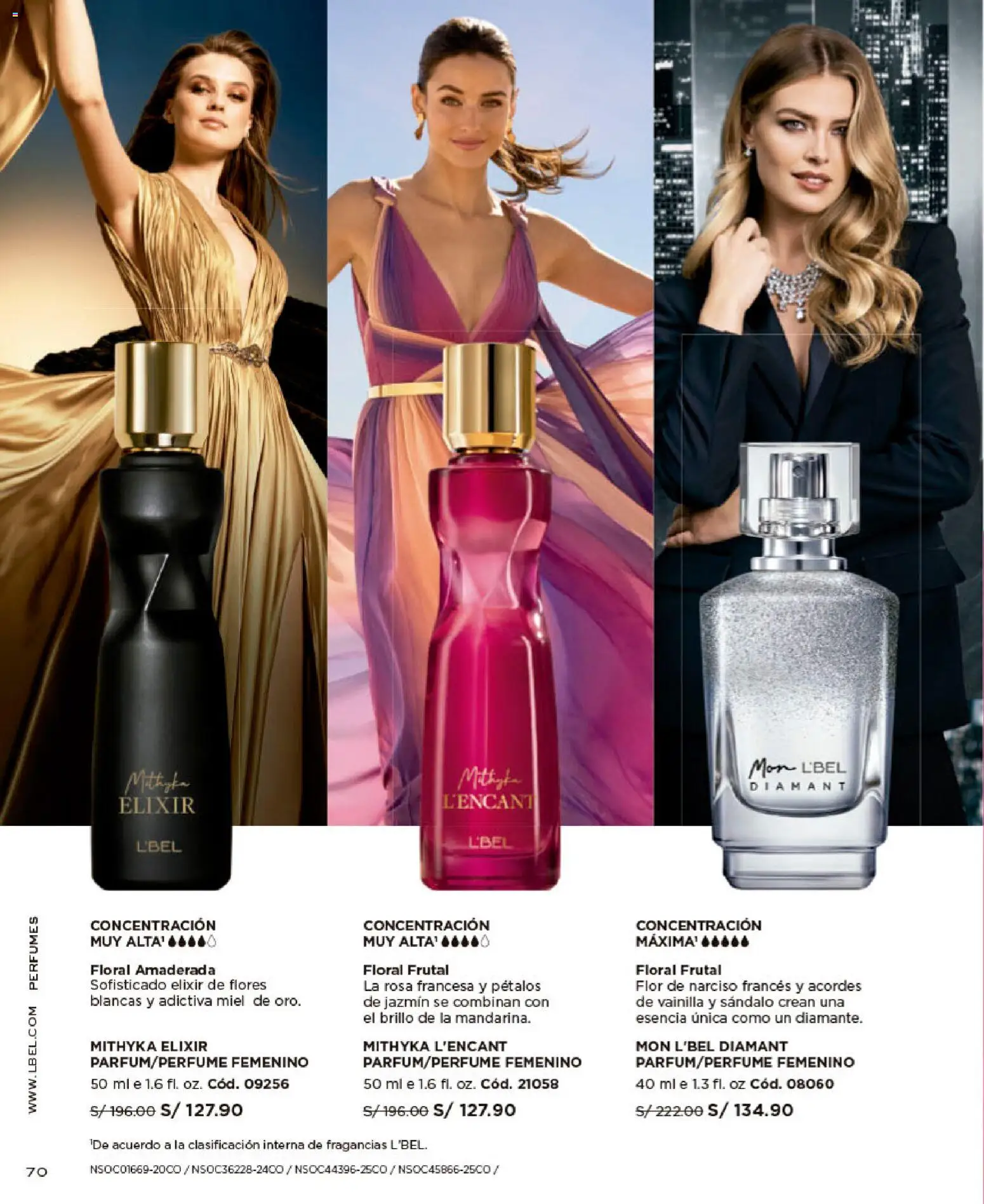 Catálogo L'Bel válido desde 09/09/2026 | Página: 70 | Productos: Perfumes, Vainilla, Narciso, Flores