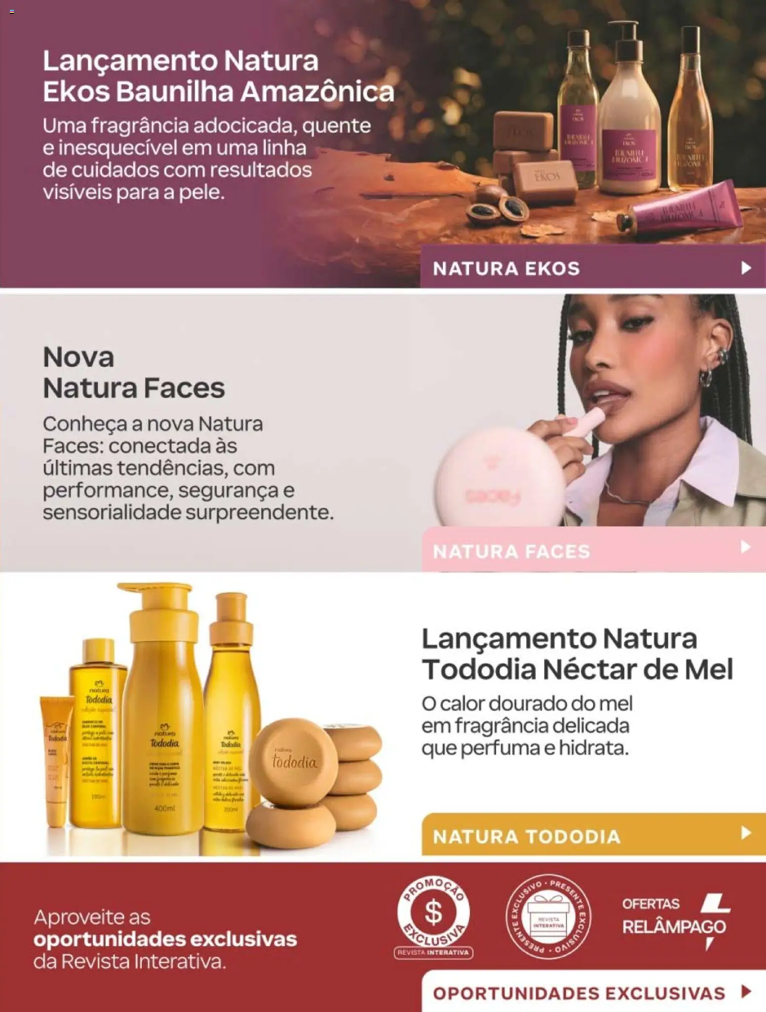 Natura Folheto - válido de 10/08/2026 | Página: 3 | Produtos: Fragrância, Baunilha, Revista, Mel