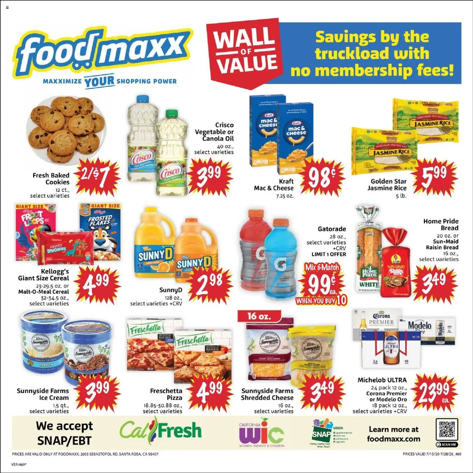 FoodMaxx Weekly Ad - valid from 07/15/2026 | Page: 2 | Products: Oil, Bread, Pizza, Cookies