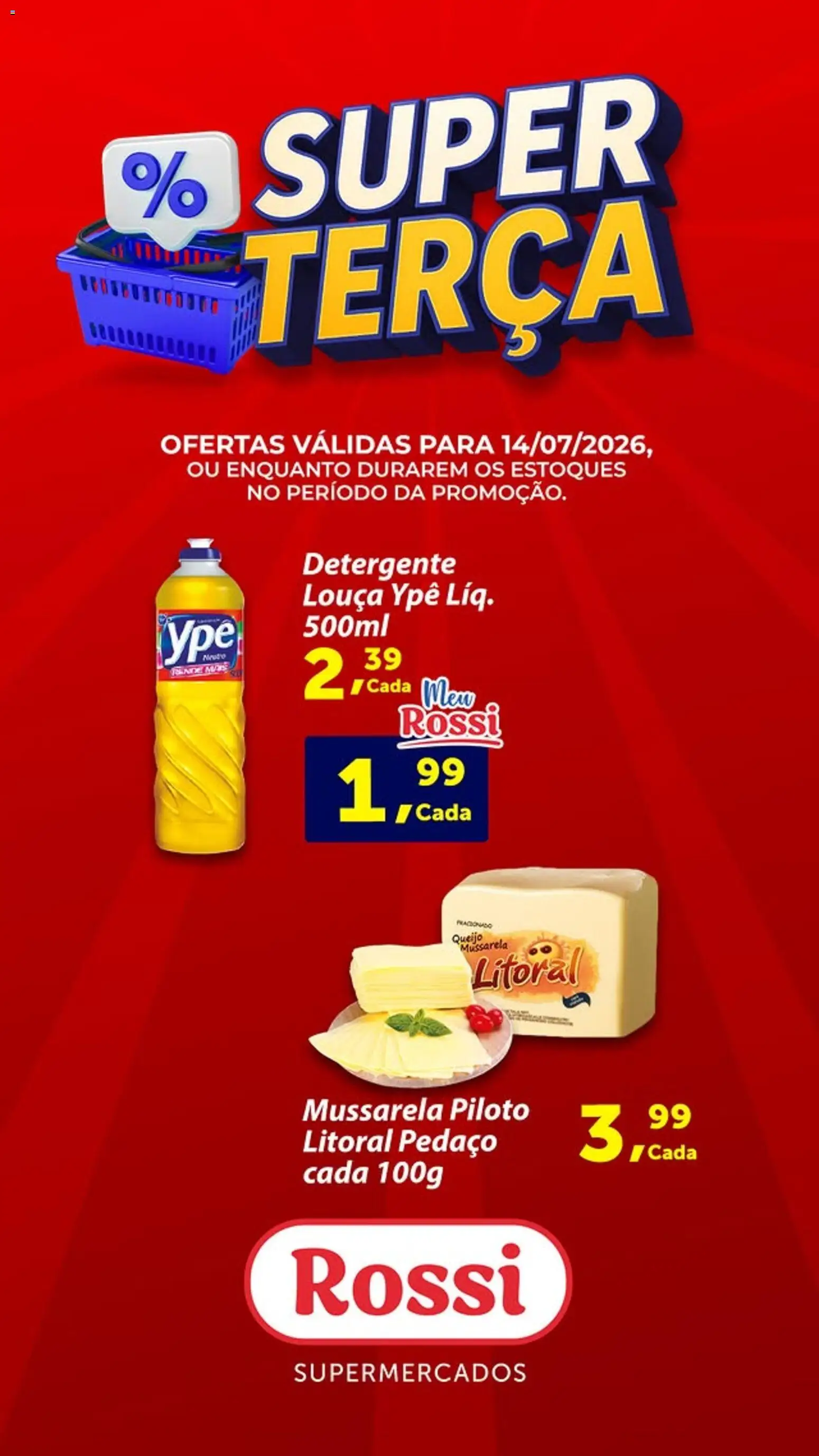 Rossi Supermercados Folheto - válido de 14/07/2026 | Página: 1