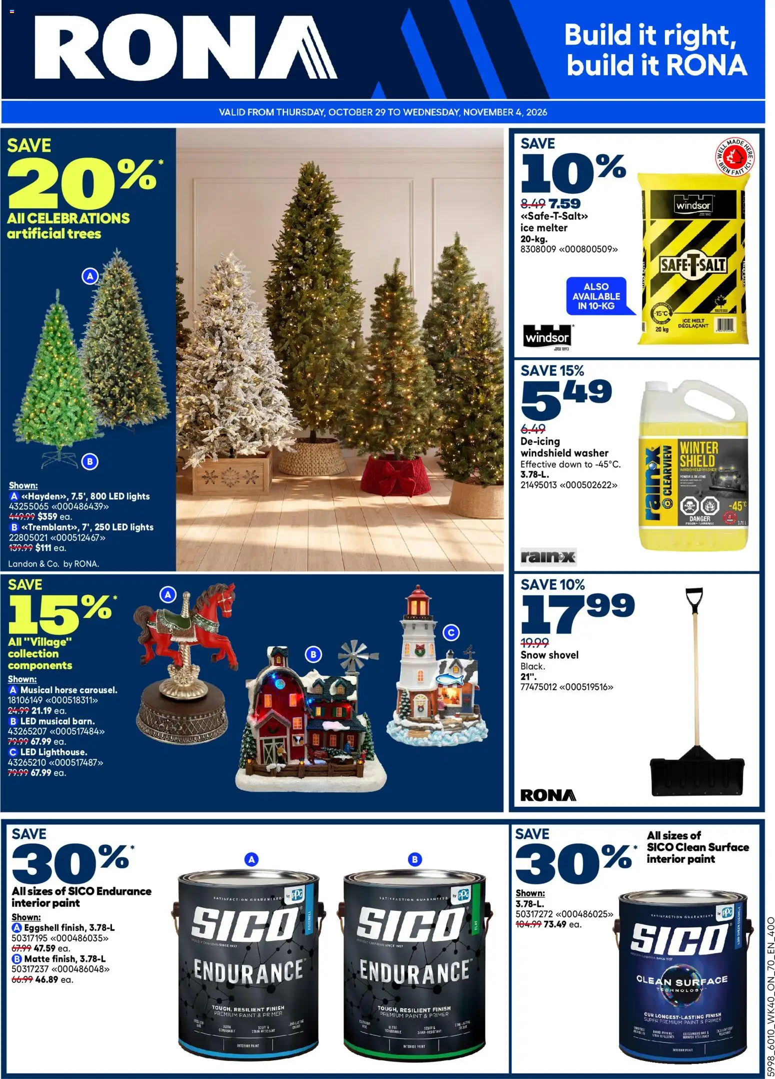 Rona flyer valid from Oct 29, 2026 | Page: 1