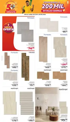 Telhanorte - Ofertas atuais - Pré-Visualização do folheto da loja Telhanorte, válido de 07.05.2025 | Página: 2 | Produtos: Porcelanato