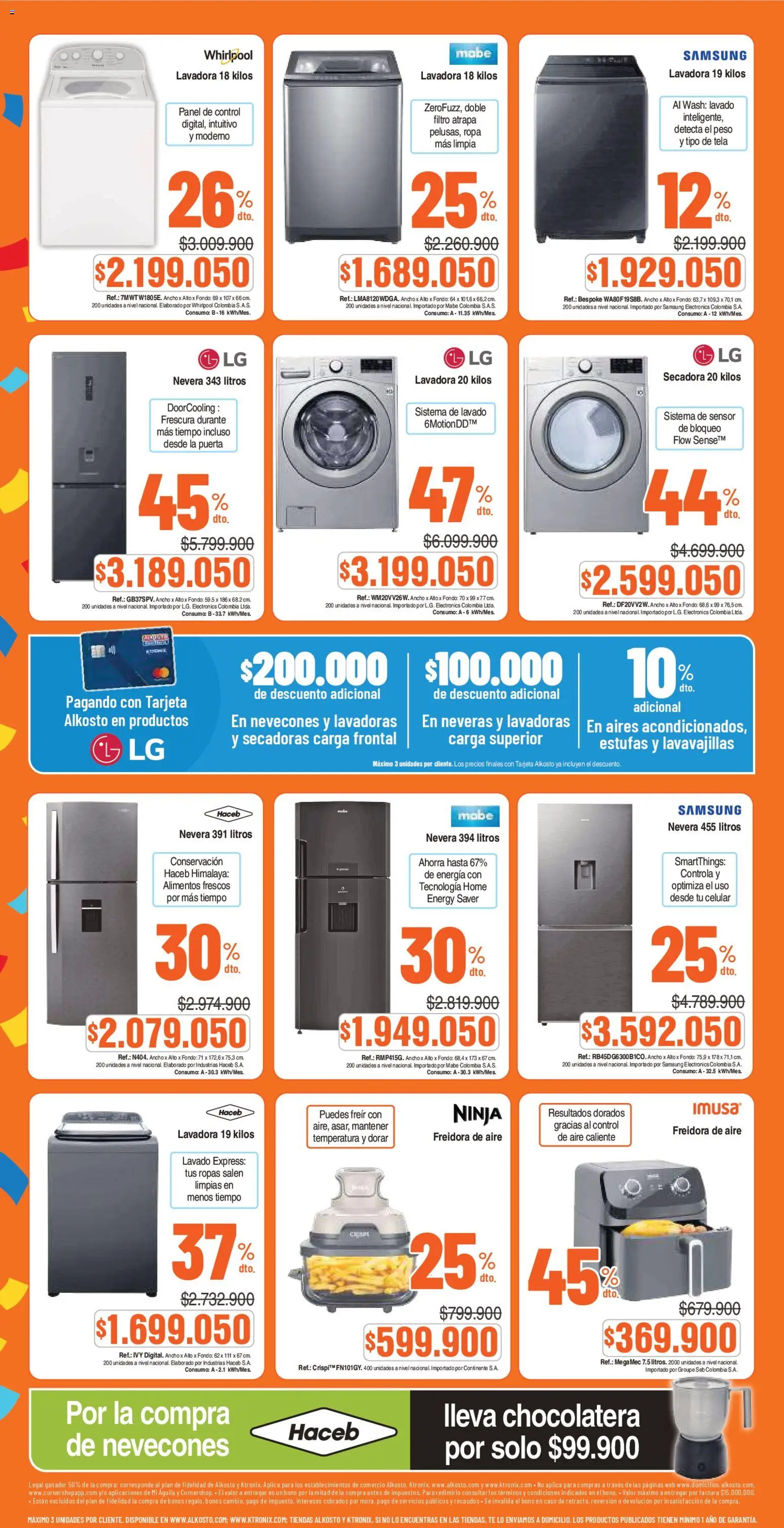 Ktronix revista - valida desde el 28.03.2026 | Página: 6 | Productos: Lavadora, Secadora, Lavavajillas, Ropa