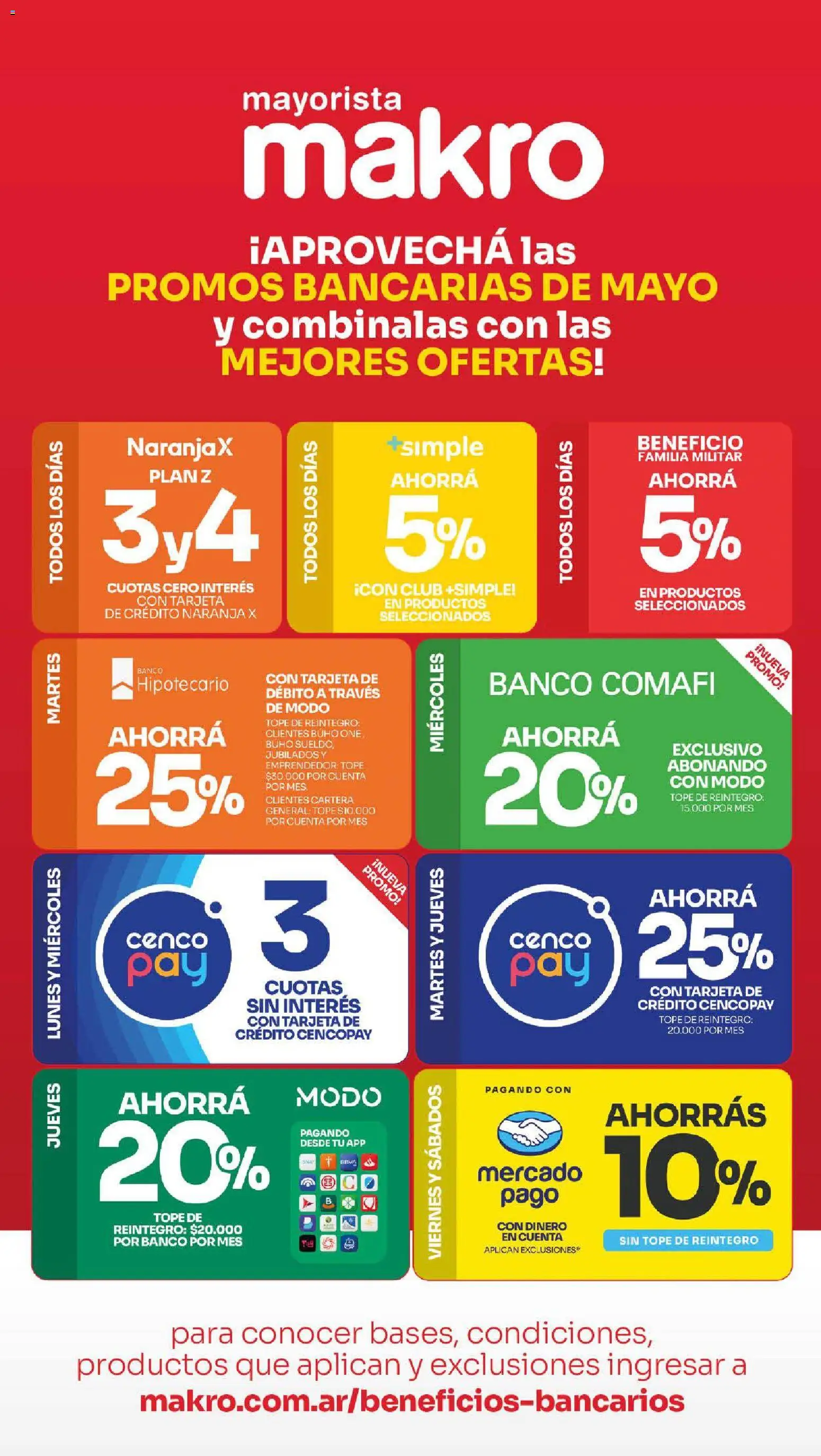 Makro Ofertas Volvete a Ilusionar │ válido desde el 07.05.2026 | Página: 4 | Productos: Cartera, Banco, General