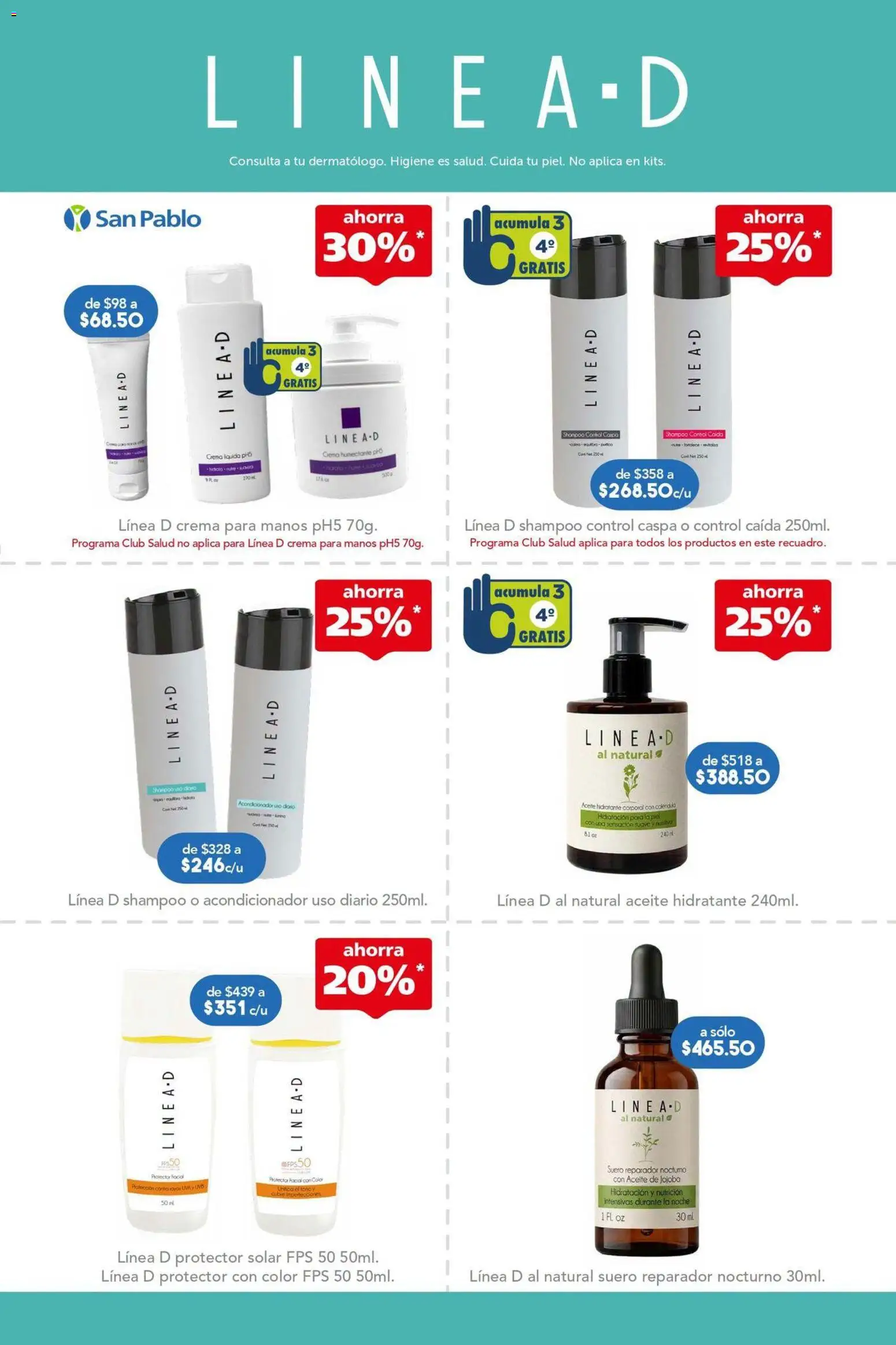 Nuevas ofertas de Farmacia San Pablo válidas en toda la República Mexicana desde el 11/10/2026. ¡Encuentra las mejores ofertas en Farmacia San Pablo catálogo! | Página: 9