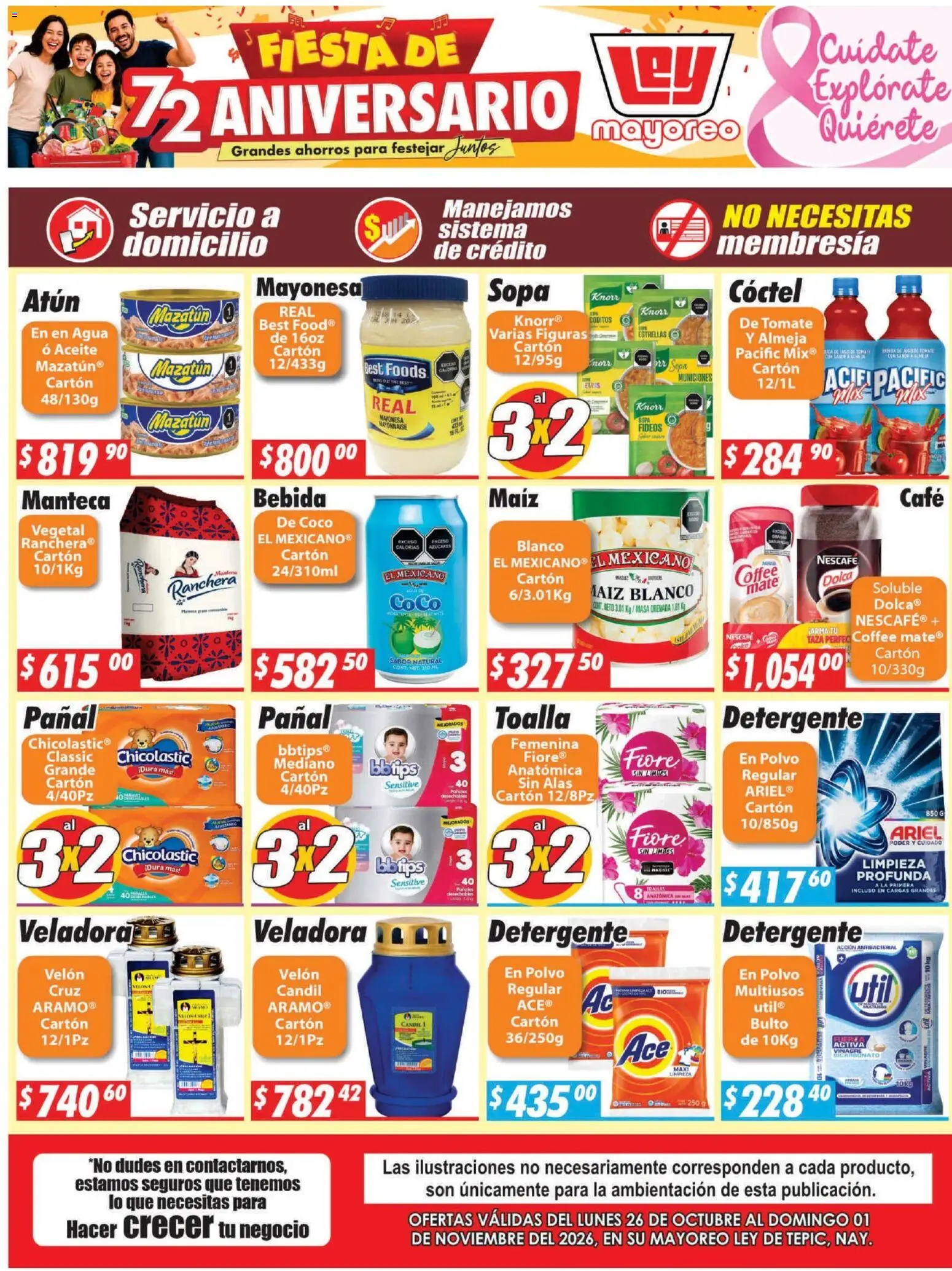 Nuevas ofertas de Casa Ley válidas en toda la República Mexicana desde el 26/10/2026. ¡Encuentra las mejores ofertas en Casa Ley folleto Tepic! | Página: 2