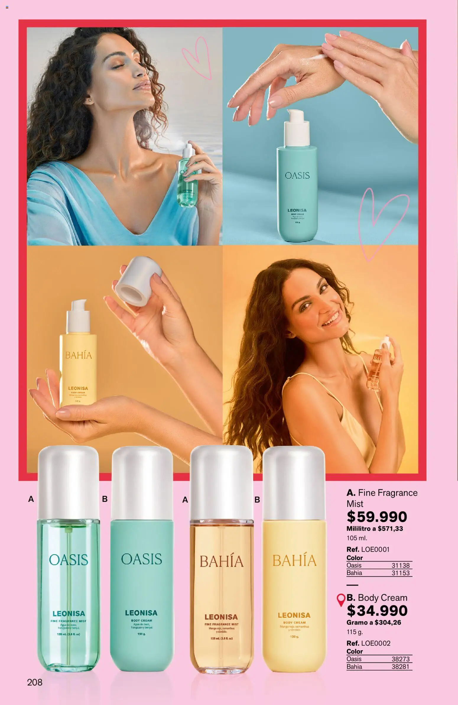 Leonisa revista - valida desde el 24/08/2026 | Página: 208 | Productos: Agua, Body, Mango