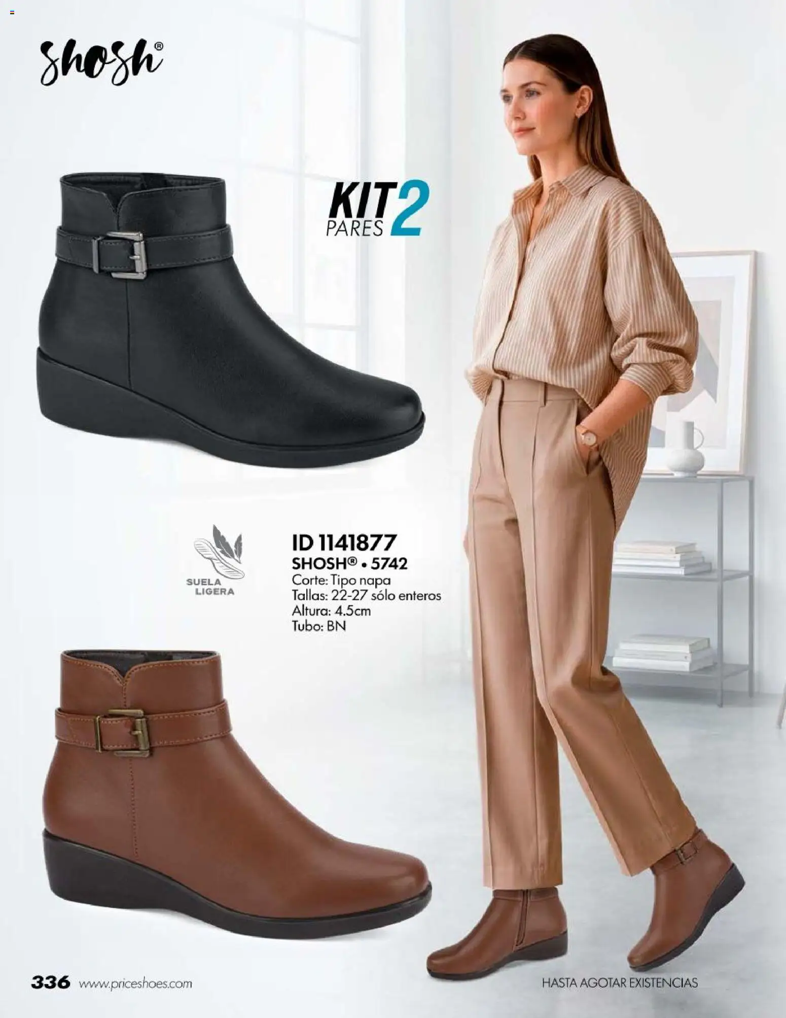Nuevas ofertas de Price Shoes válidas en toda la República Mexicana desde el 18/07/2026. ¡Encuentra las mejores ofertas en Price Shoes catálogo Botas! | Página: 336