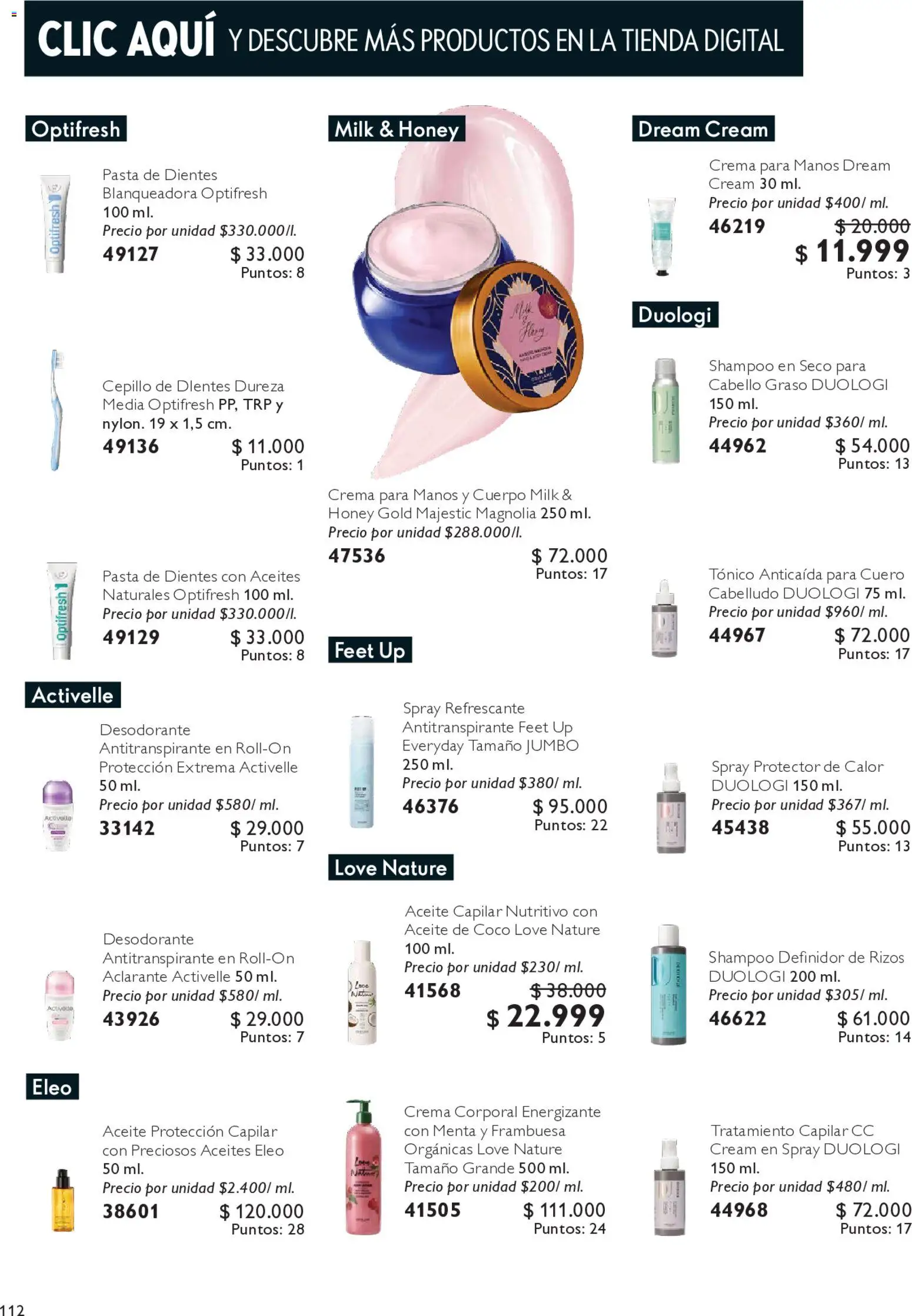 Oriflame revista - valida desde el 09.05.2026 | Página: 114 | Productos: Crema, Coco, Desodorante, Antitranspirante