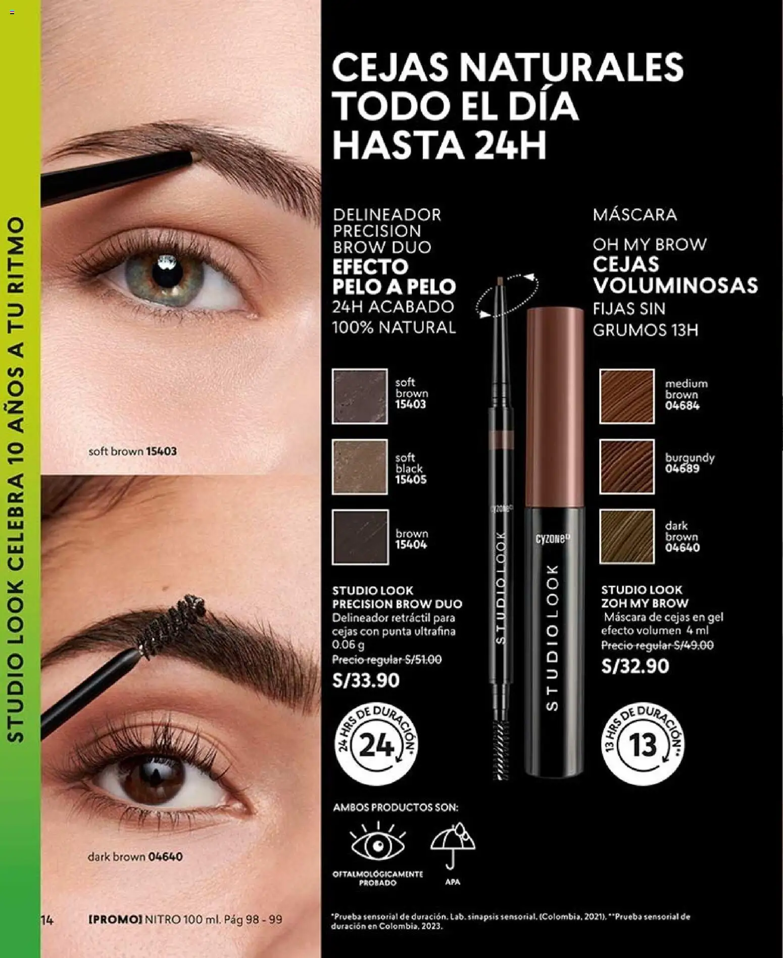 Catálogo CyZone válido desde 20/06/2026 | Página: 14 | Productos: Máscara, Delineador