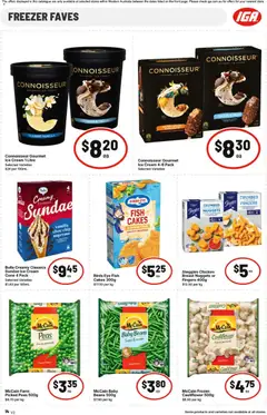 Preview of IGA catalogue NT/WA - valid from 20.05.2026 | Page: 15 | Products: Fish, Peanuts, Ice cream, Freezer