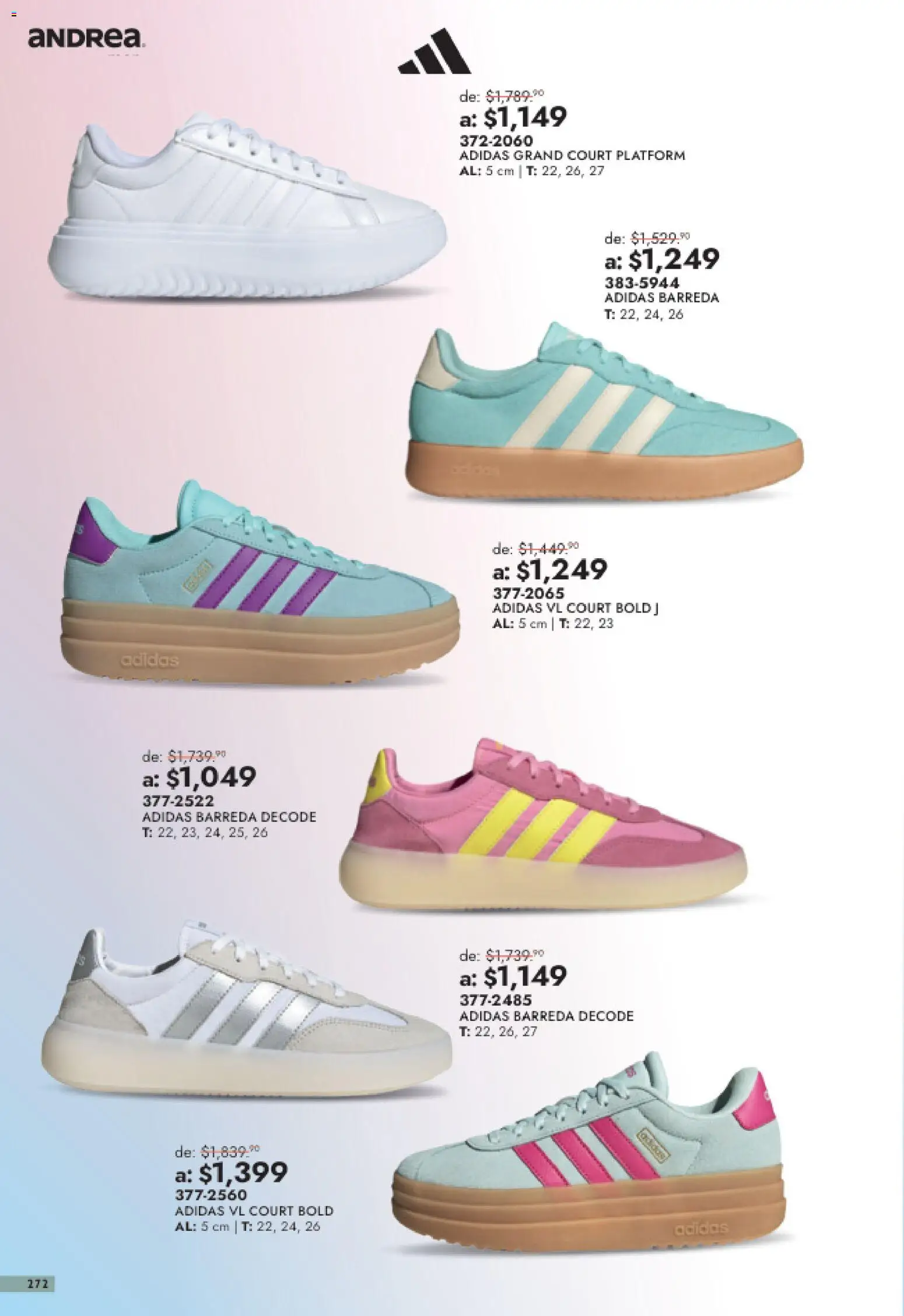 Nuevas ofertas de Andrea válidas en toda la República Mexicana desde el 26/07/2026. ¡Encuentra las mejores ofertas en Andrea catálogo Outlet! | Página: 272