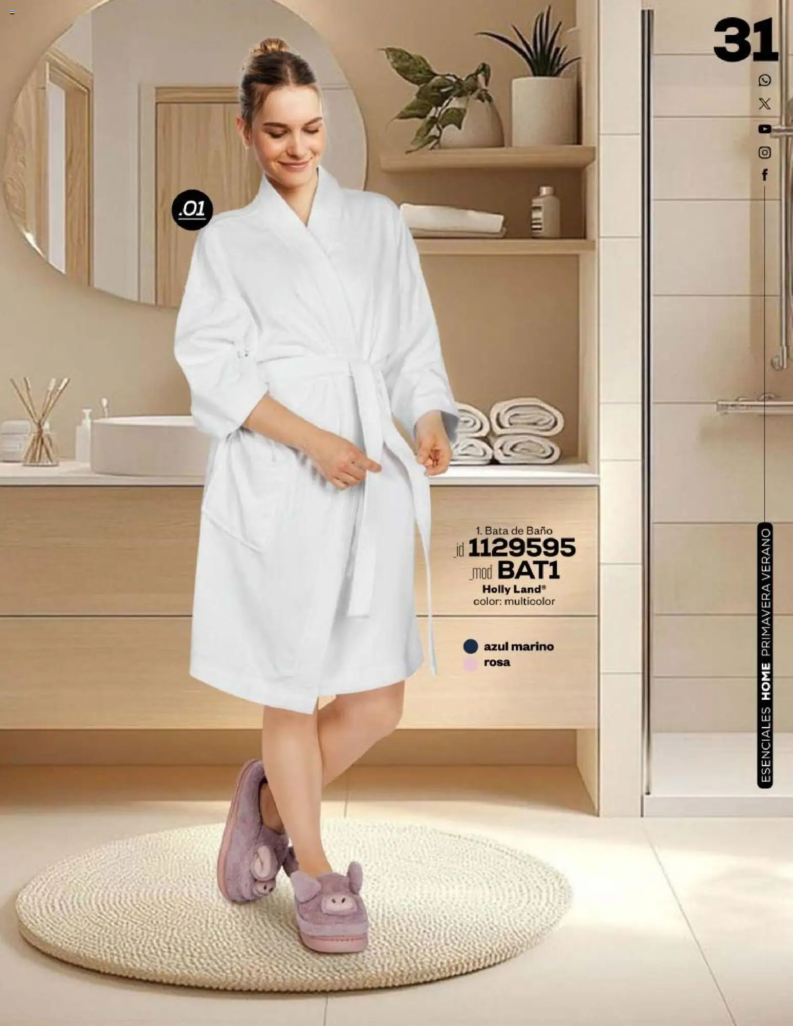 Nuevas ofertas de Price Shoes válidas en toda la República Mexicana desde el 04.05.2026. ¡Encuentra las mejores ofertas en Price Shoes catálogo Esenciales Home! | Página: 31 | Productos: Bata de baño, Baño, Bata