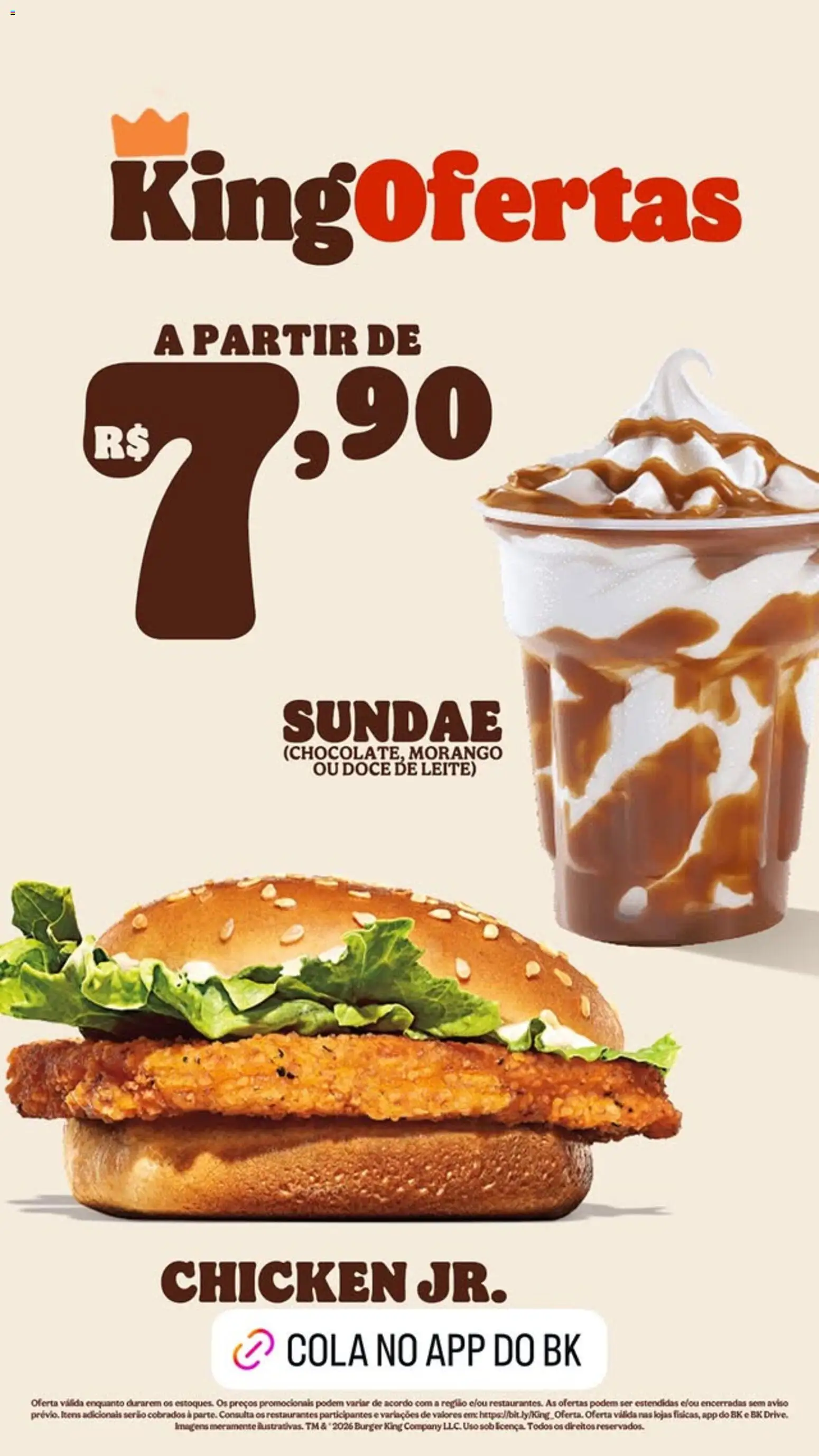 Burger King Folheto - válido de 11.06.2026 | Página: 6 | Produtos: Cola, Leite, Doce de leite