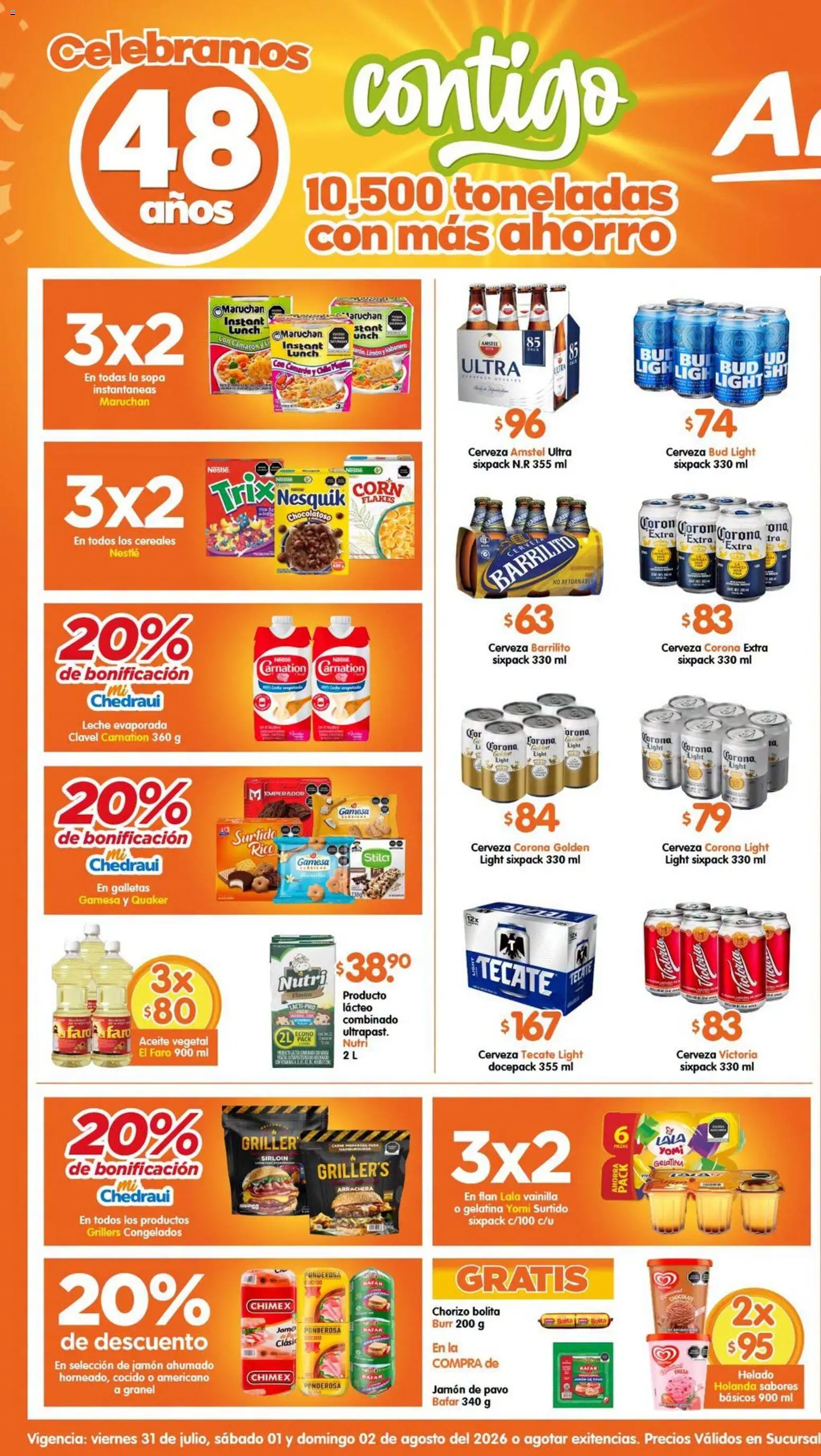 Nuevas ofertas de Arteli válidas en toda la República Mexicana desde el 31/07/2026. ¡Encuentra las mejores ofertas en Arteli folleto! | Página: 1 | Productos: Sopa, Leche, Aceite, Galletas
