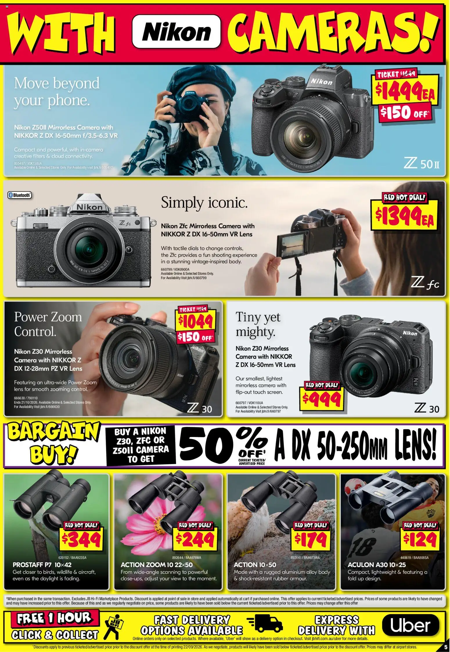 JB Hi-Fi catalogue - valid from 01/10/2026 | Page: 5 | Products: Cart, Camera