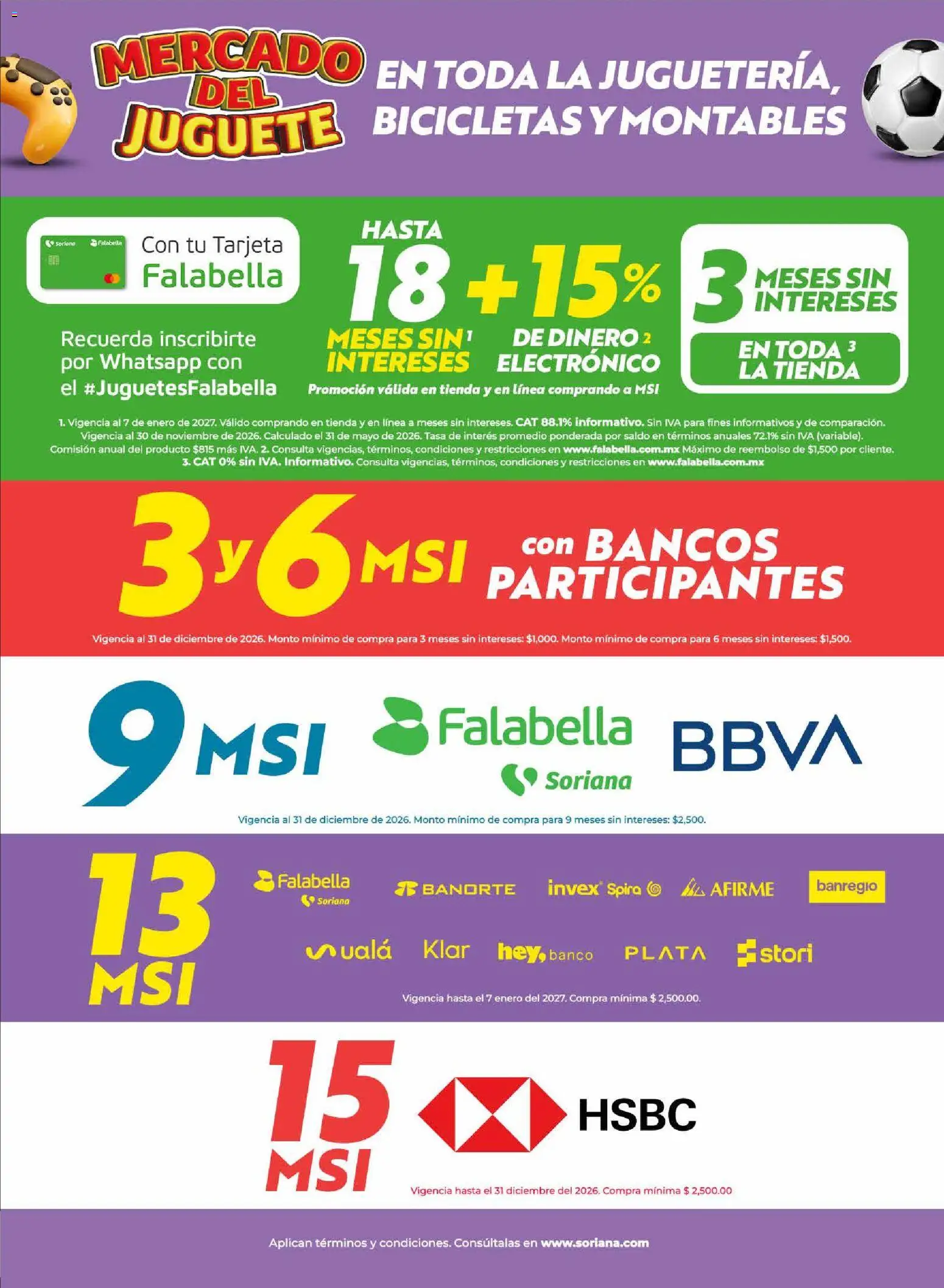 Nuevas ofertas de Soriana válidas en toda la República Mexicana desde el 15/10/2026. ¡Encuentra las mejores ofertas en Soriana folleto Mercado del Juguete! | Página: 2