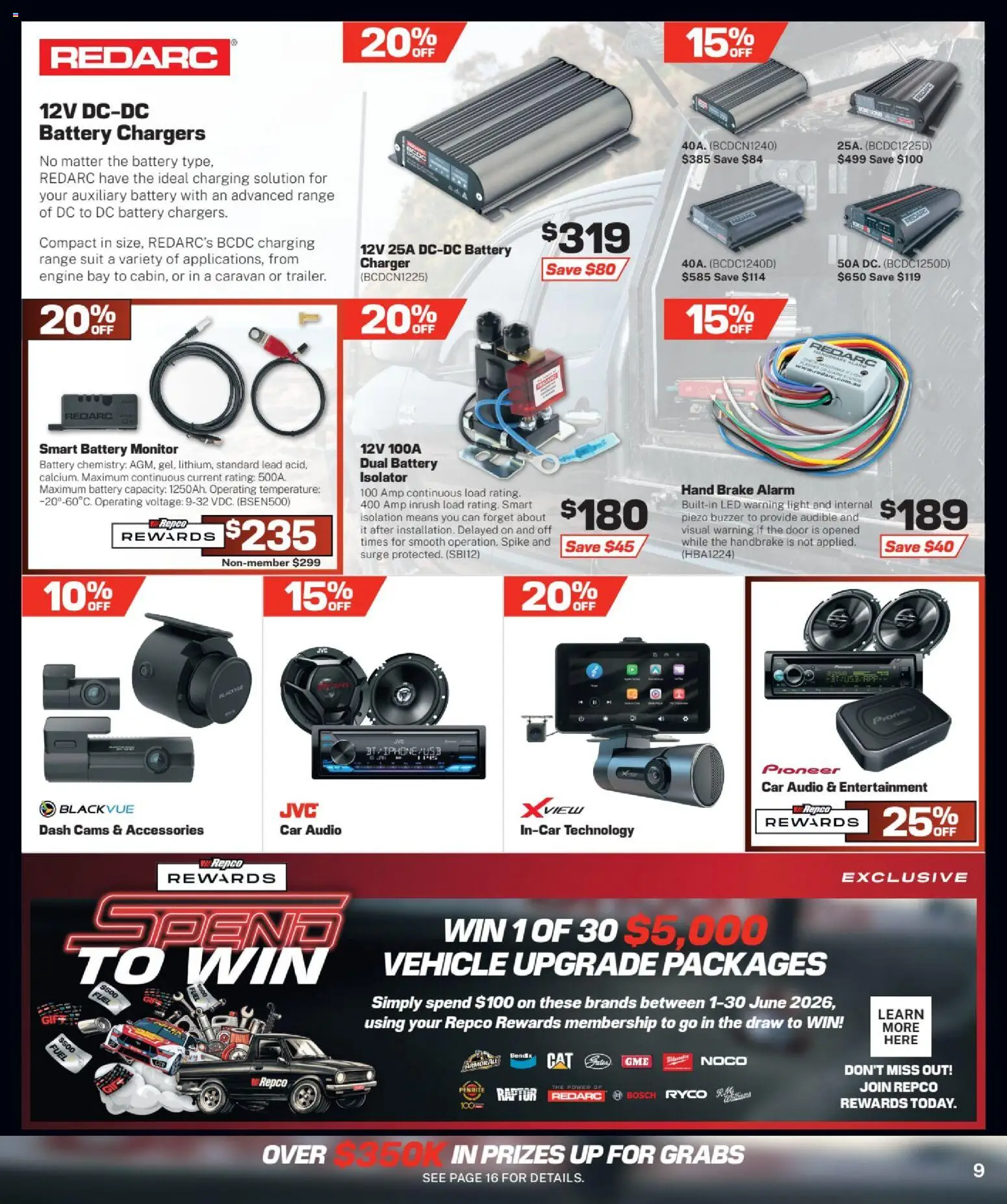 Repco catalogue - valid from 17.06.2026 | Page: 9 | Products: Door, Light, Accessories, Usb