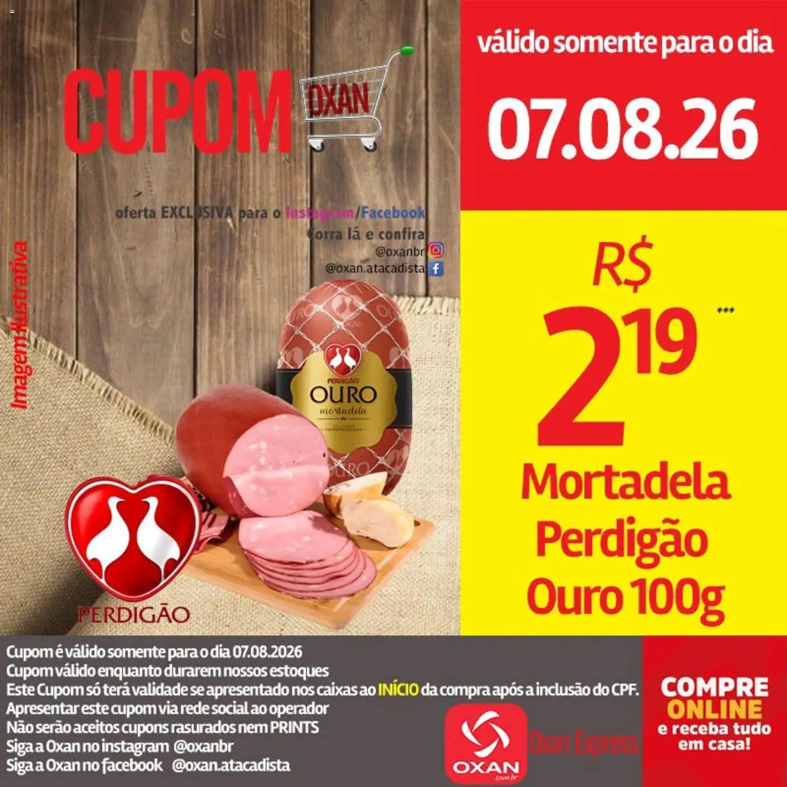 Oxan Atacadista Folheto - válido de 07/08/2026 | Página: 10 | Produtos: Mortadela