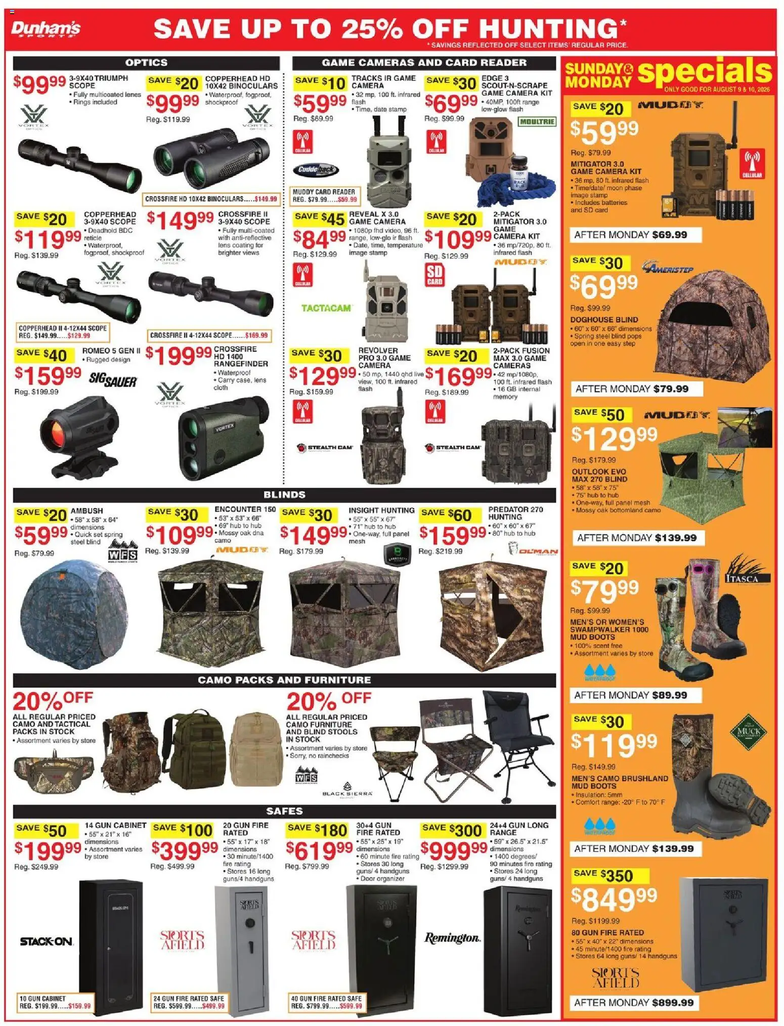 Dunham's Sports Weekly Ad - valid from 08/07/2026 | Page: 7 | Products: Safe, Fusion, Boots, Date