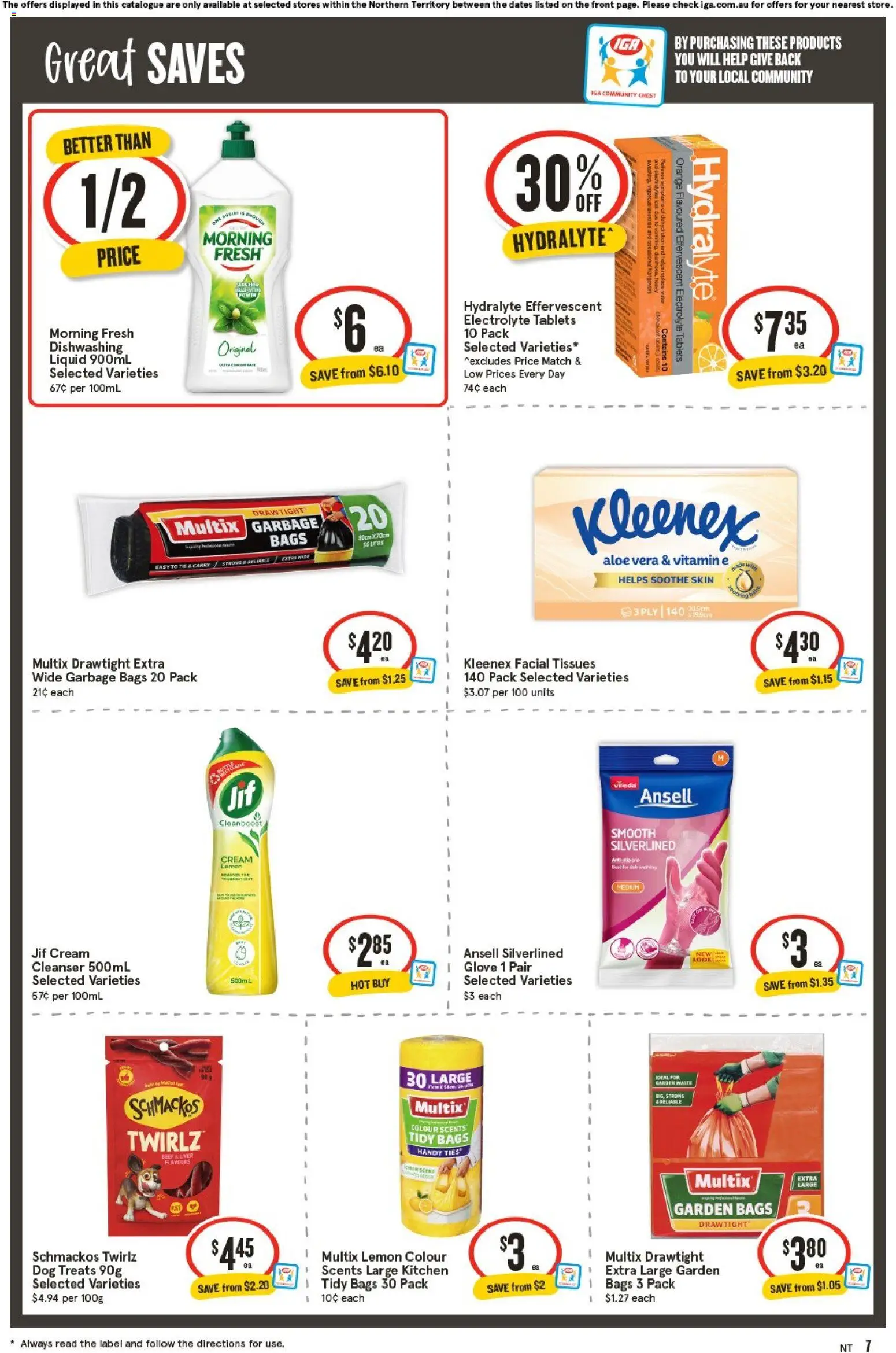 IGA catalogue - valid from 17.06.2026 | Page: 8 | Products: Cream, Lemon, Tablets, Tissues