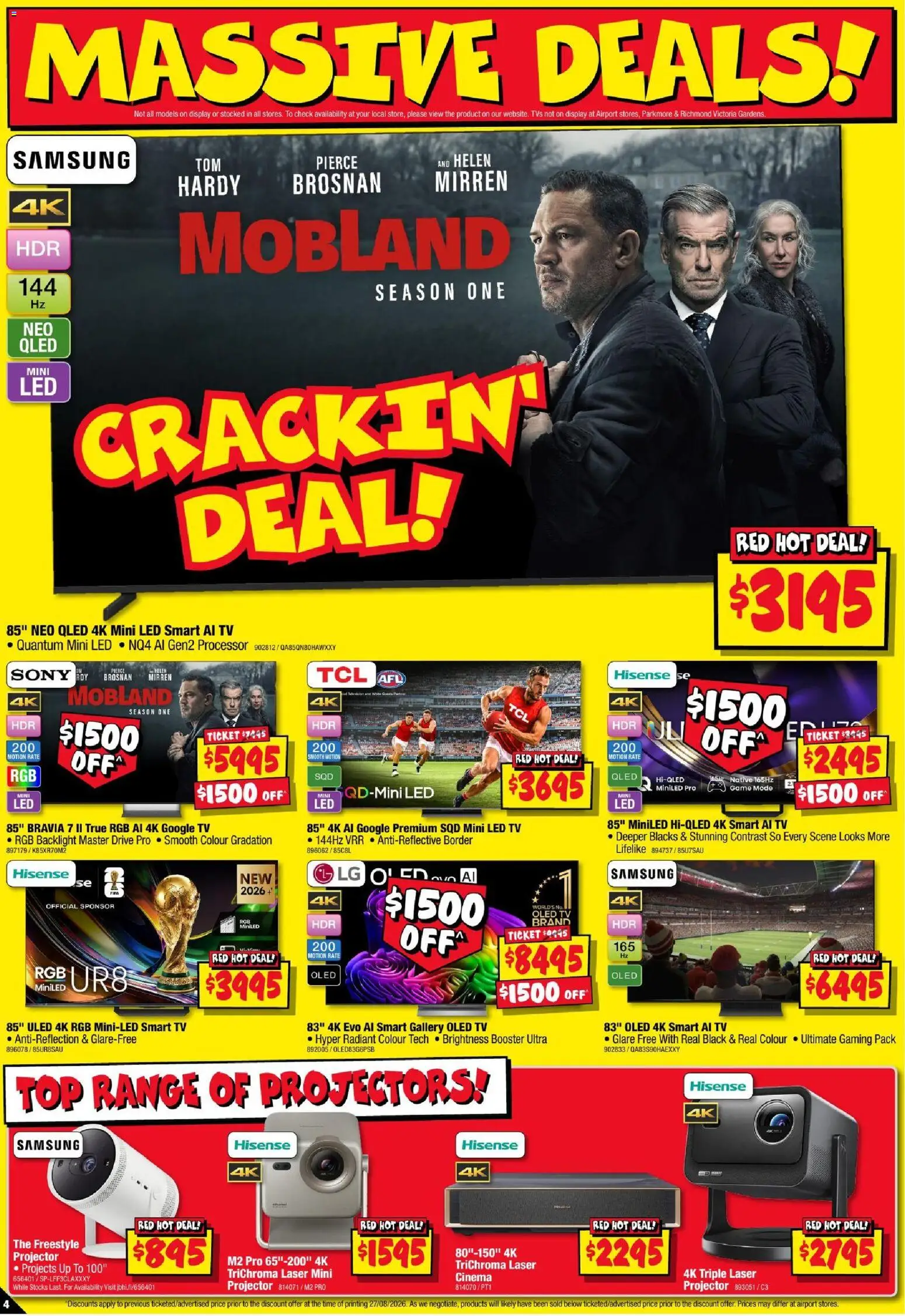 JB Hi-Fi catalogue - valid from 10/09/2026 | Page: 4 | Products: Tv, Game, Projector, Smart tv