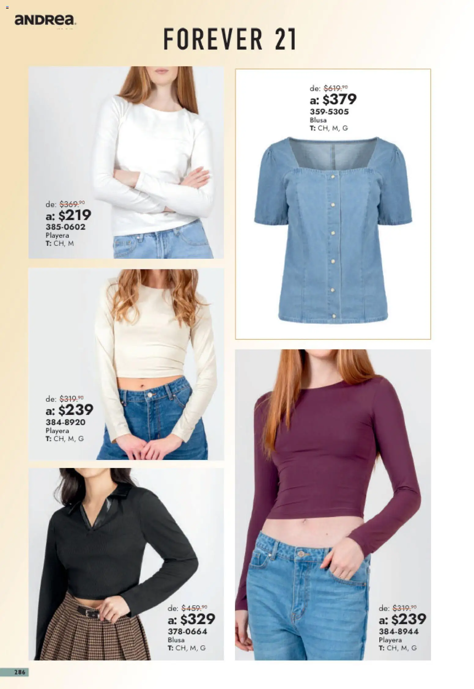 Nuevas ofertas de Andrea válidas en toda la República Mexicana desde el 26/07/2026. ¡Encuentra las mejores ofertas en Andrea catálogo Outlet! | Página: 286