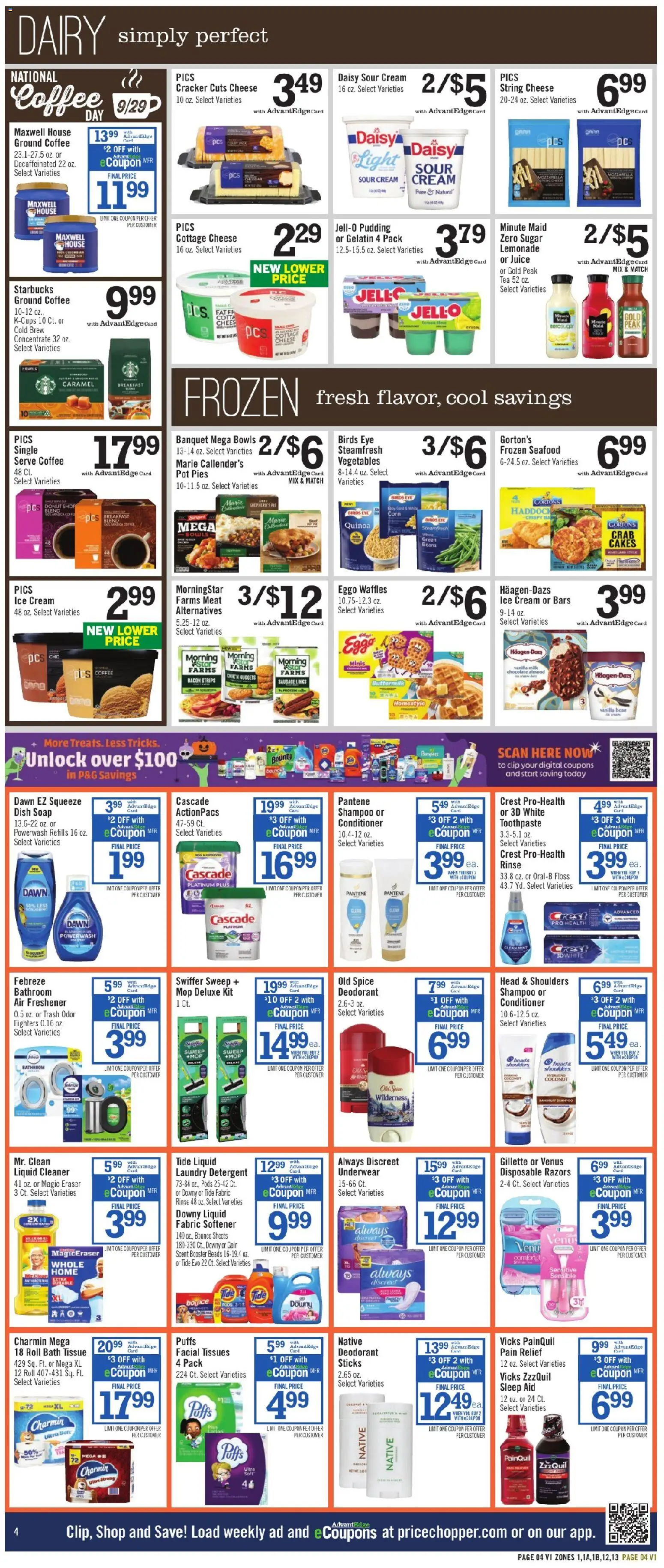 Price Chopper - Weekly Ad - valid from 09/27/2026 | Page: 4 | Products: Meat, Tea, Sour cream, Sugar