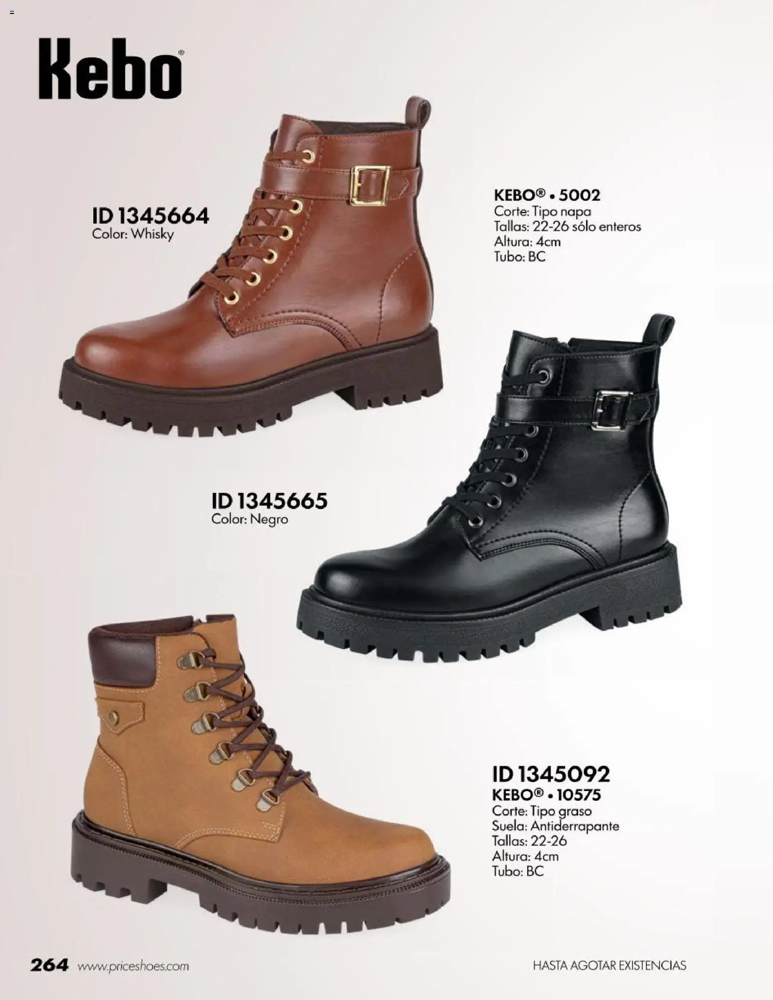 Nuevas ofertas de Price Shoes válidas en toda la República Mexicana desde el 18/07/2026. ¡Encuentra las mejores ofertas en Price Shoes catálogo Botas! | Página: 264