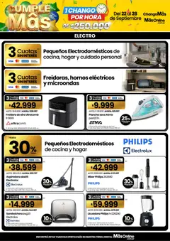 Vista previa Changomas Ofertas válido desde el 22/09/2026 | Página: 11 | Productos: Aspiradora, Freidora, Freidora de aire, Licuadora