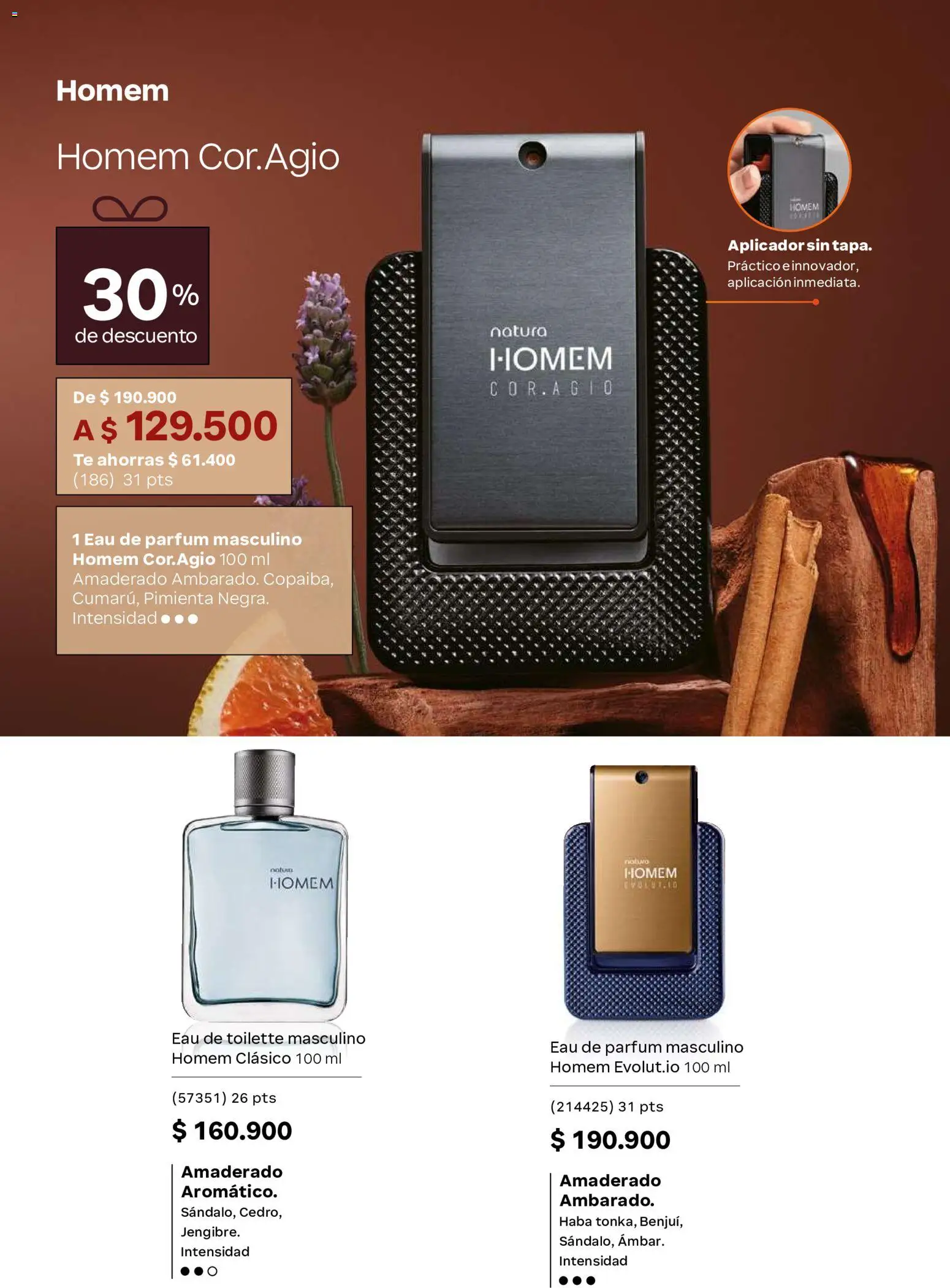 Natura revista - valida desde el 23/09/2026 | Página: 79 | Productos: Pimienta, Té, Eau de toilette