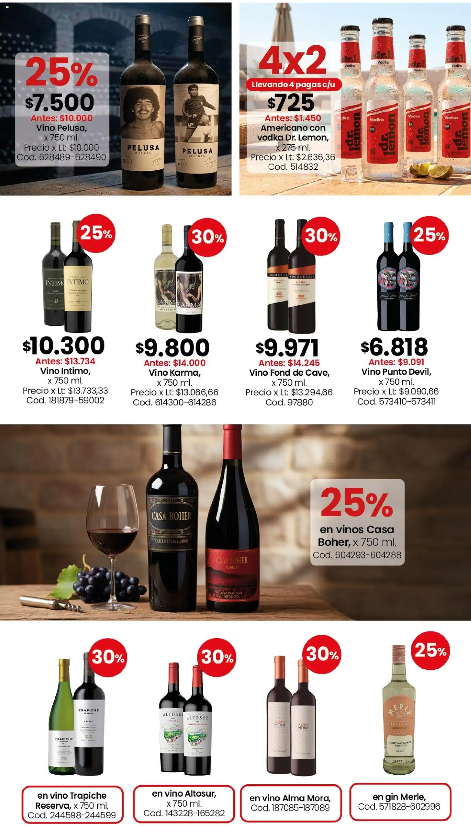 Coto -Almacén Ly bebidas │ válido desde el 03/08/2026 | Página: 9 | Productos: Vodka, Gin, Vino
