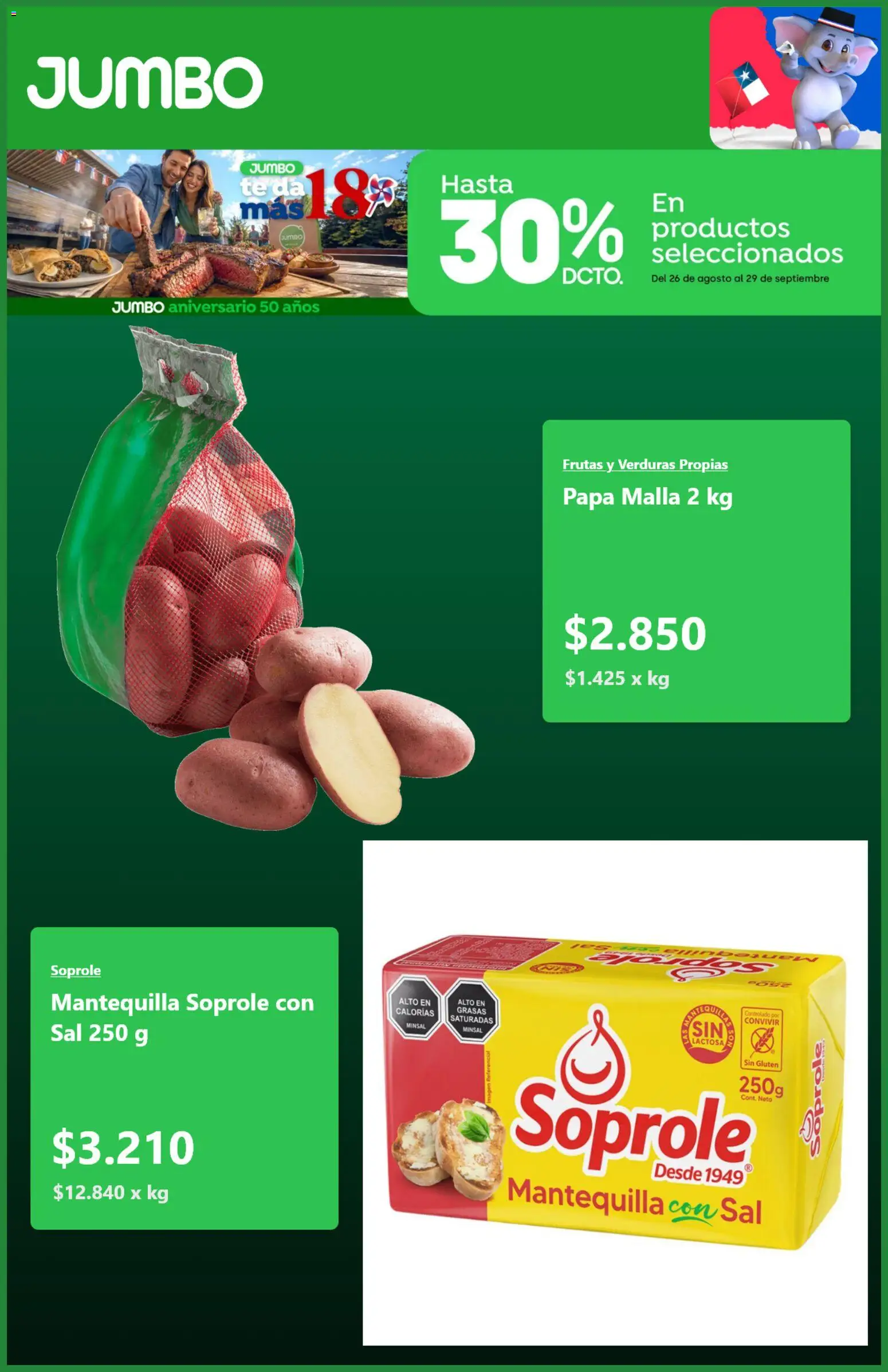 Jumbo Ofertas │ válido desde el 24.08.2026 | Página: 2 | Productos: Sal, Verduras, Papa