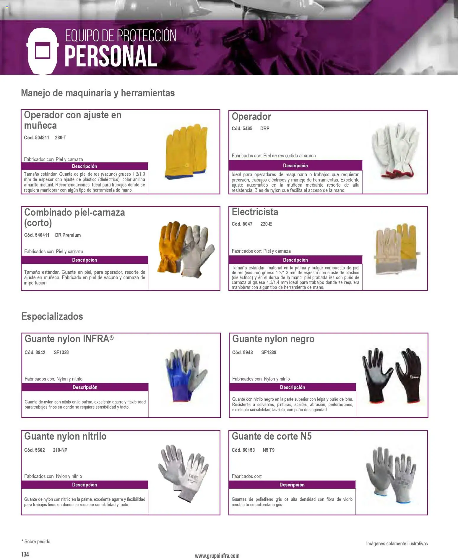 Nuevas ofertas de Infra válidas en toda la República Mexicana desde el 01/01/2026. ¡Encuentra las mejores ofertas en Infra catálogo! | Página: 136 | Productos: Guantes, Herramientas, Res, Guante