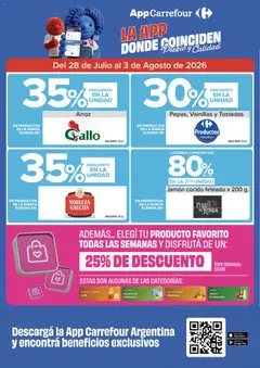 Vista previa Carrefour Express Folleto válido desde el 28/07/2026 | Página: 3 | Productos: Jamón cocido, Café, Jamón, Arroz