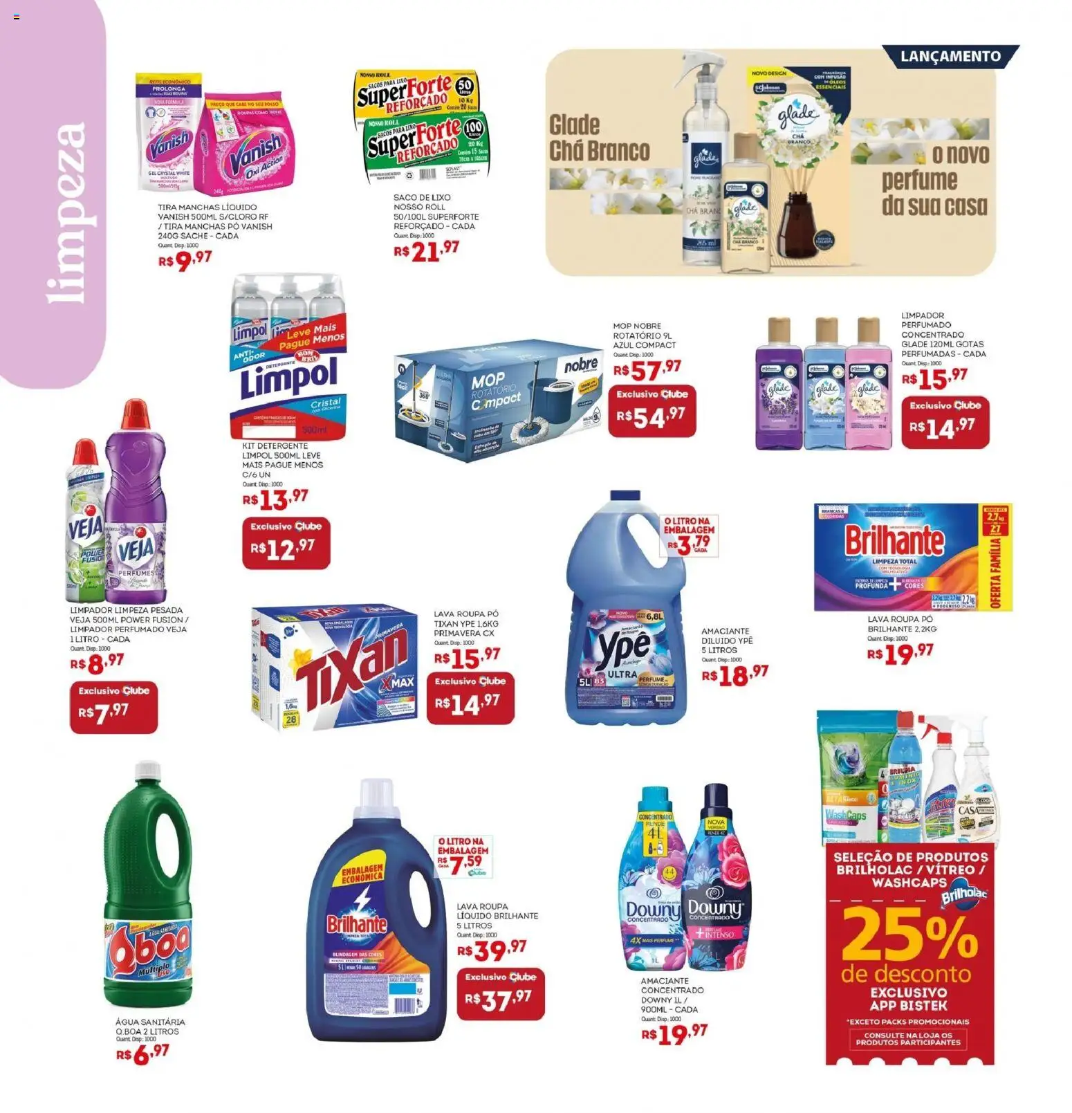 Bistek Supermercados Folheto - válido de 20.05.2026 | Página: 18 | Produtos: Perfume, Chá, Perfumes, Água sanitária